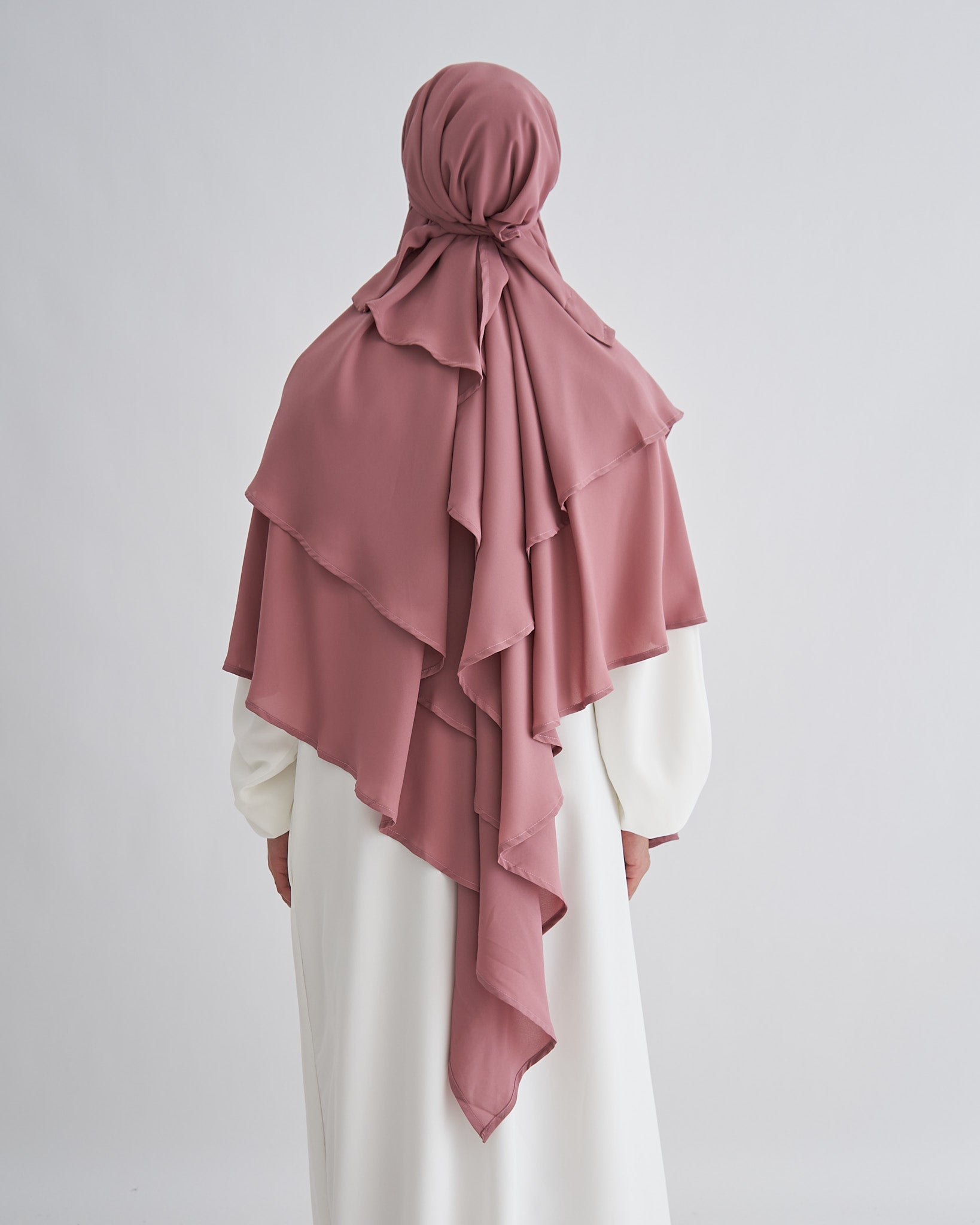 Chiffon Khimar - Berry