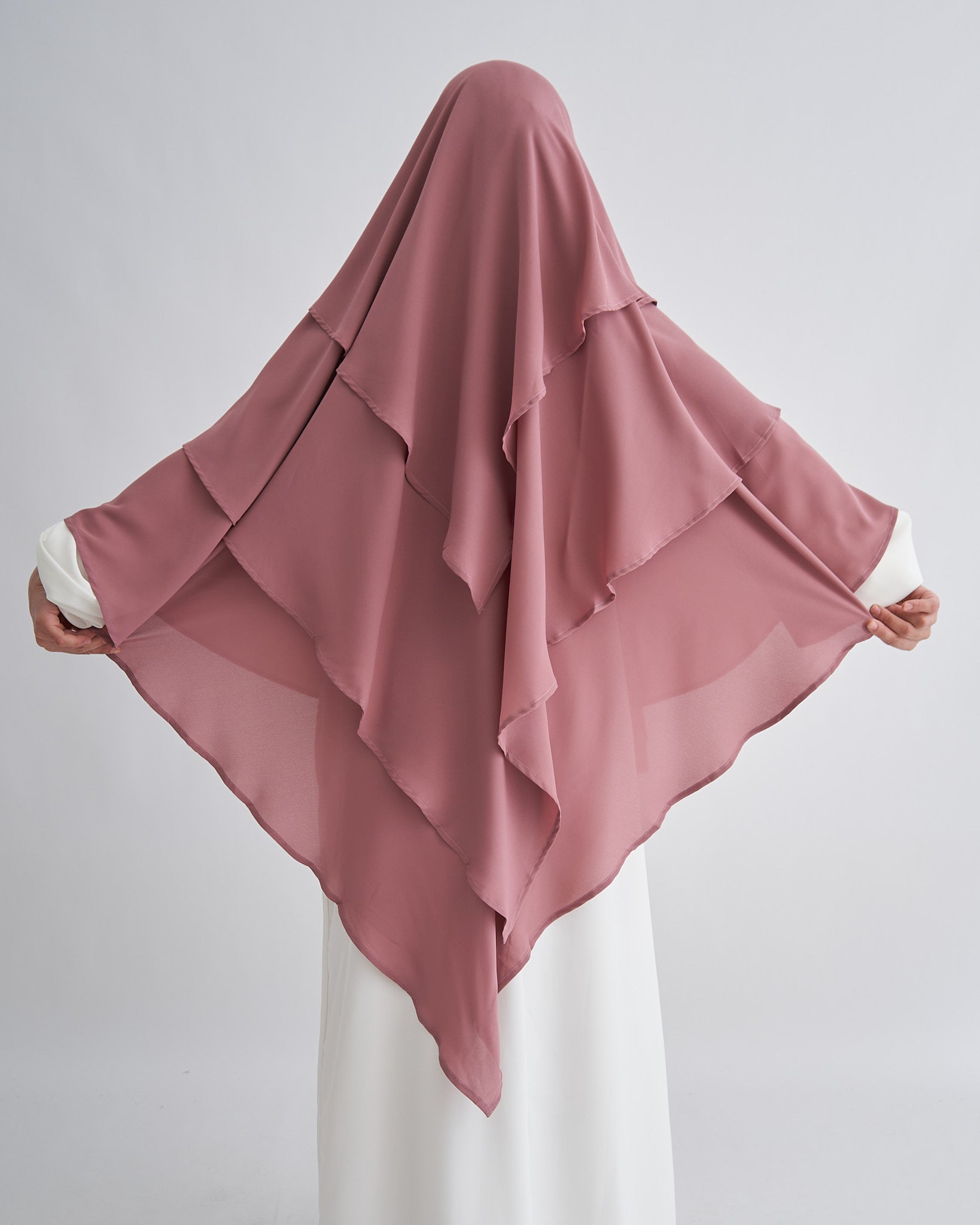 Chiffon Khimar - Berry