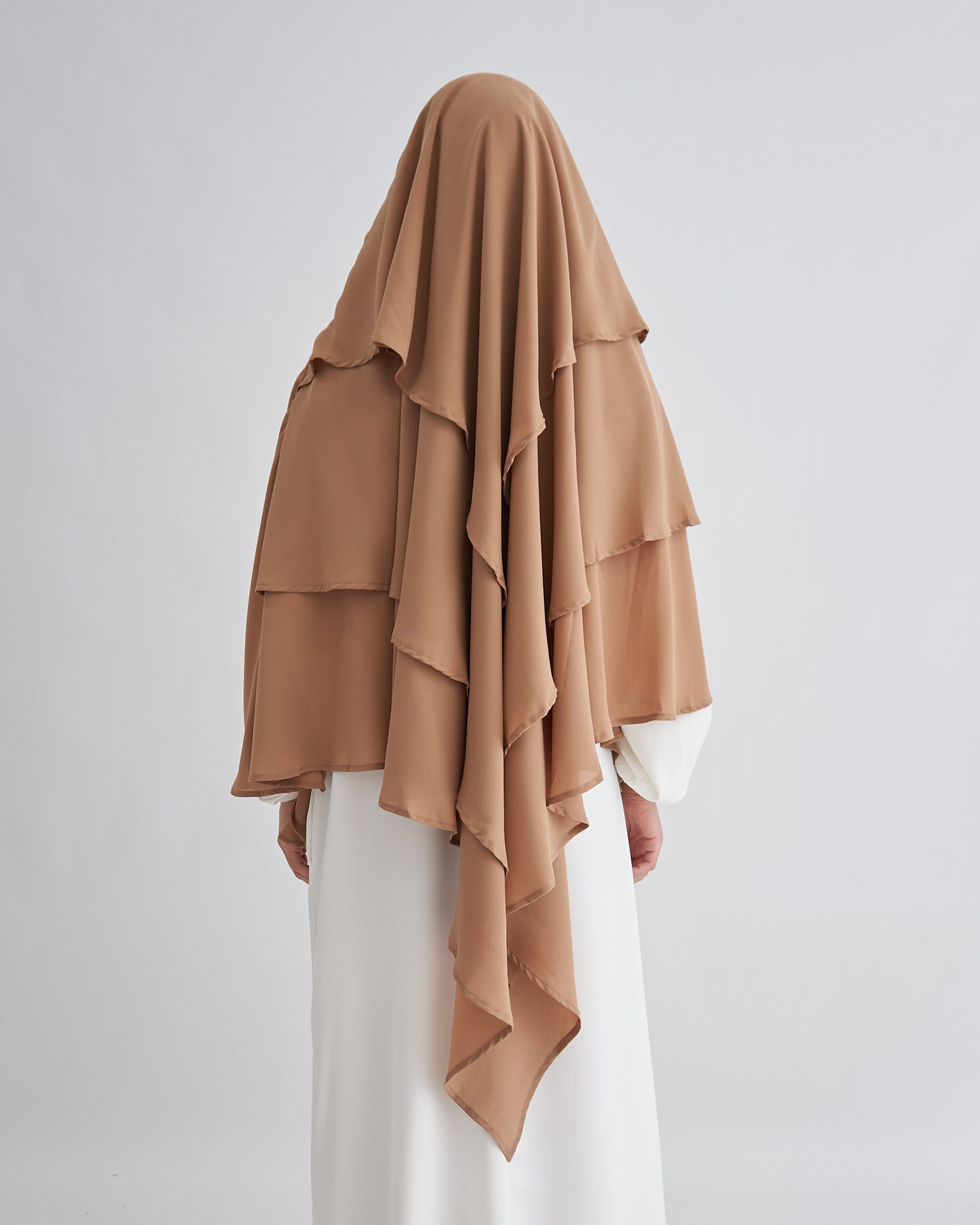 Chiffon Khimar - Brown