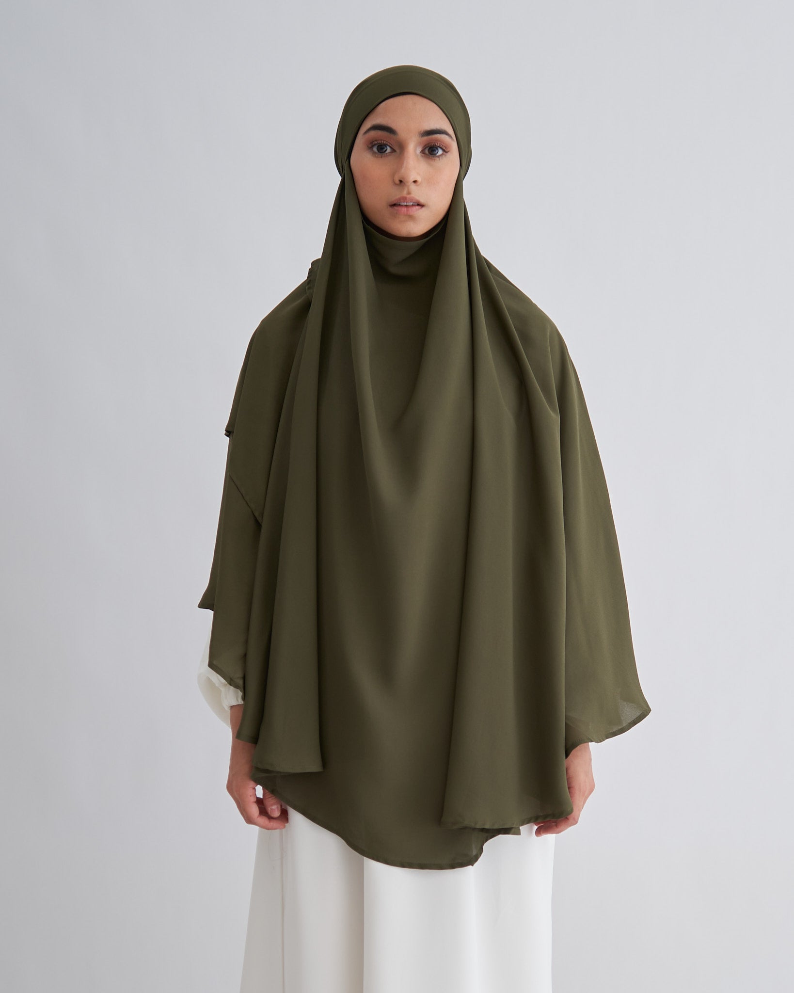 Chiffon Khimar - Khaki