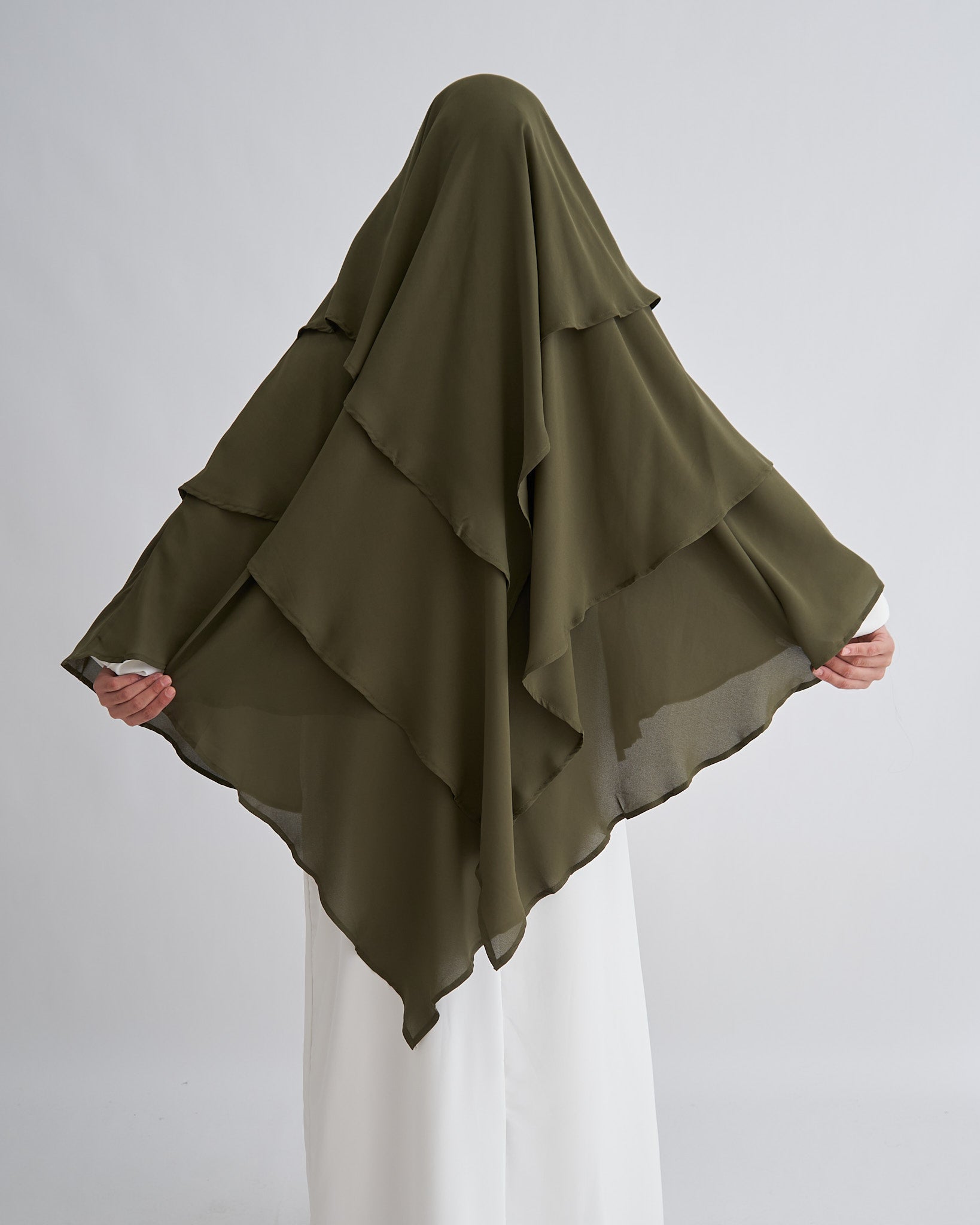 Chiffon Khimar - Khaki