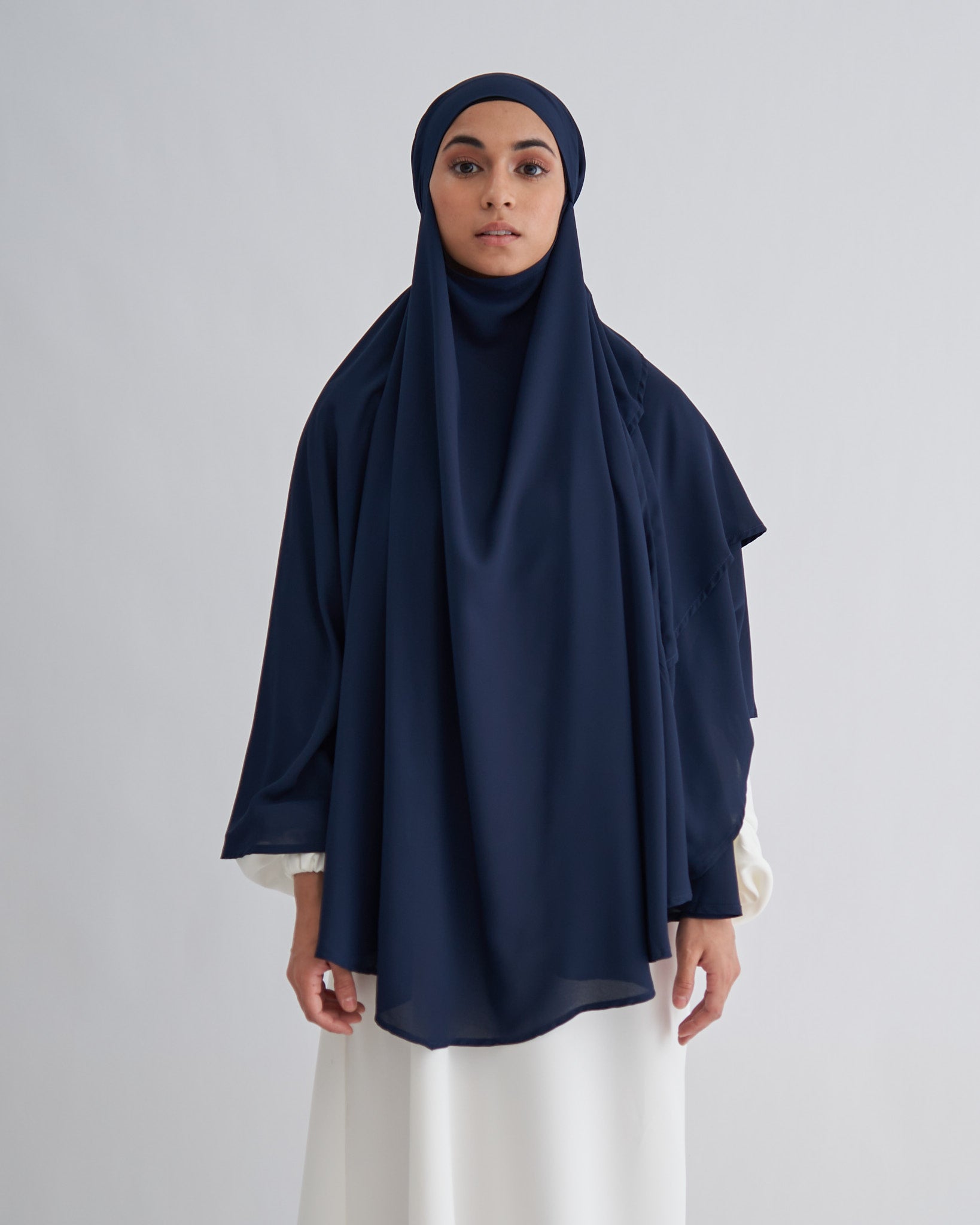 Chiffon Khimar - Navy