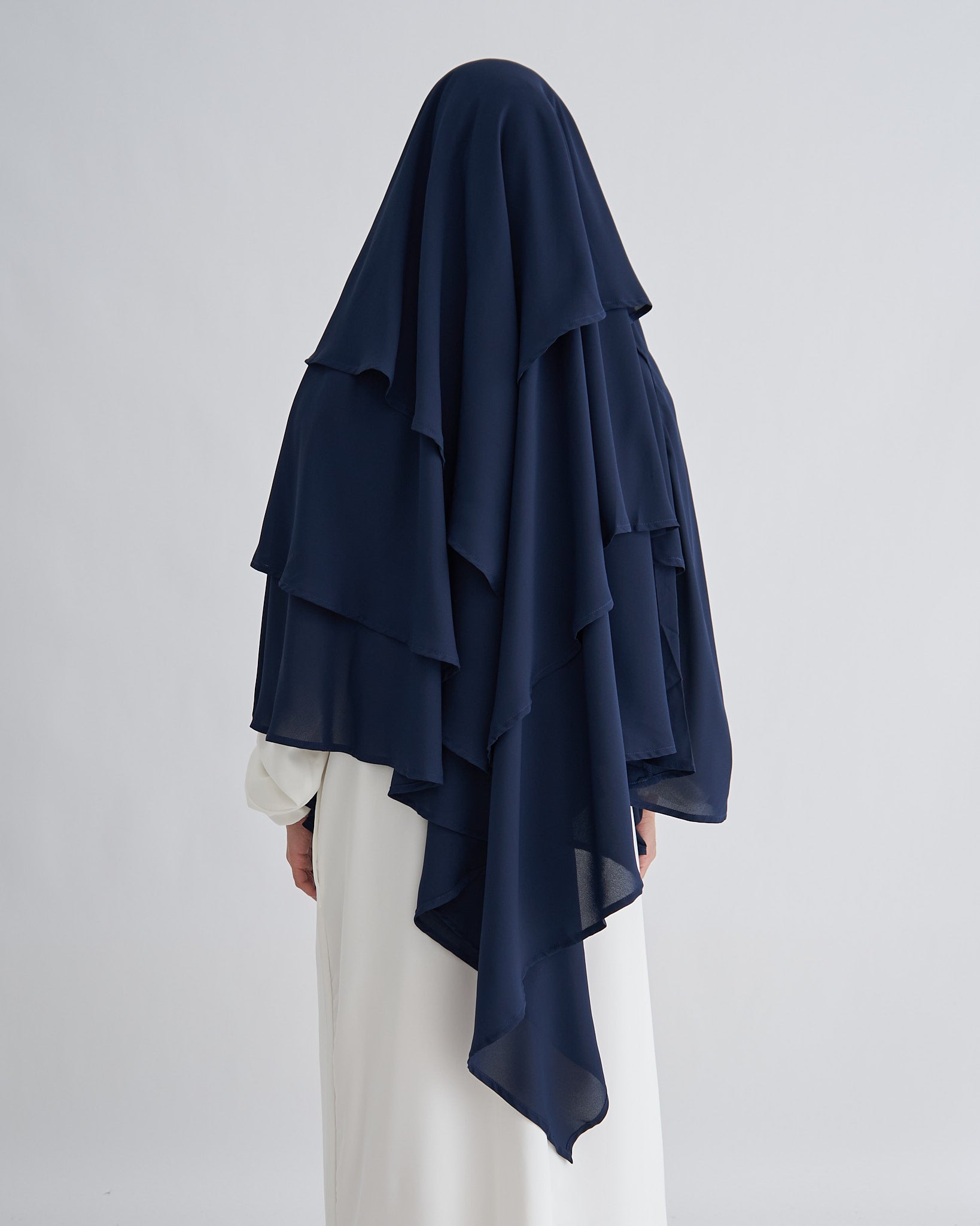 Chiffon Khimar - Navy