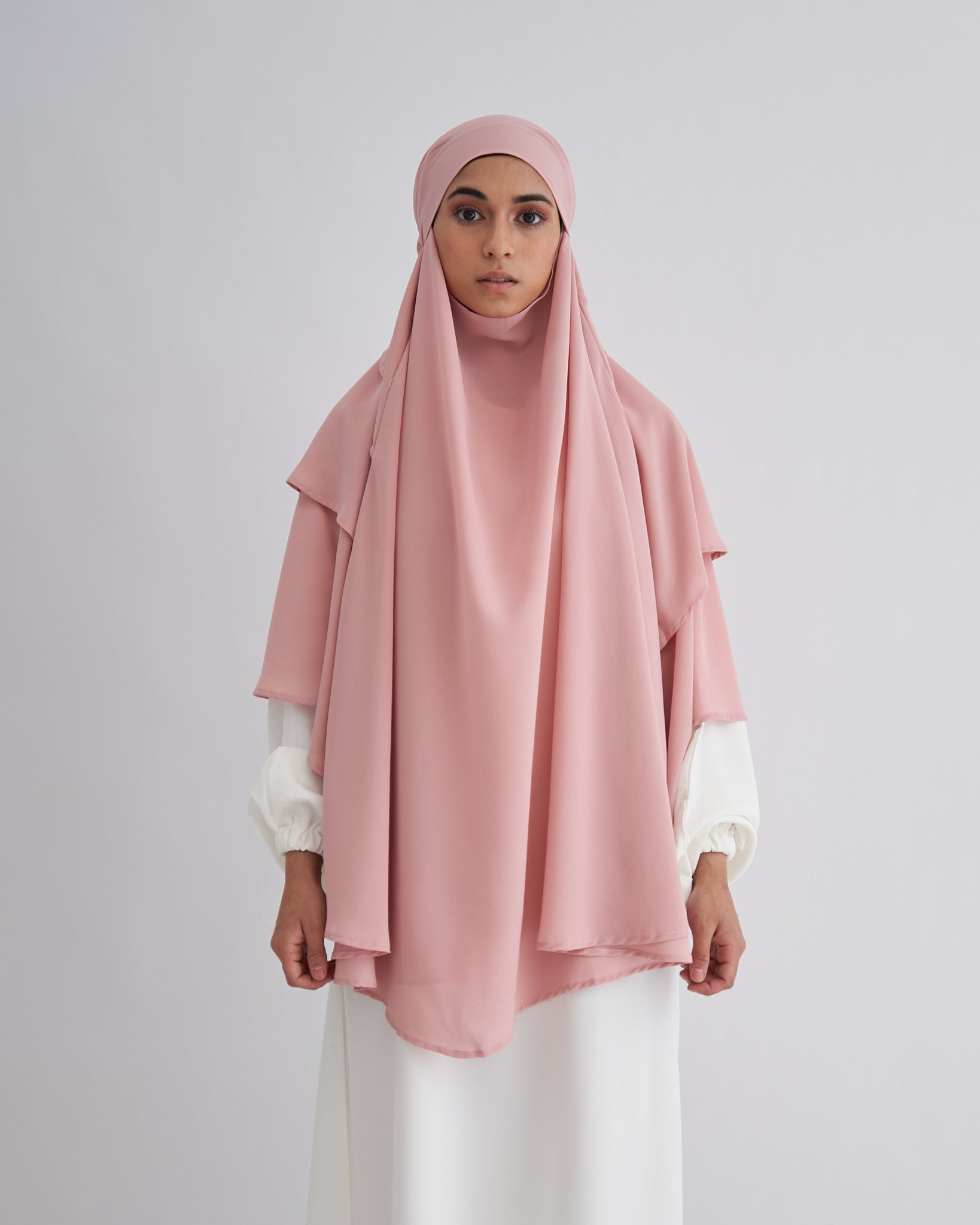 Chiffon Khimar - Pink