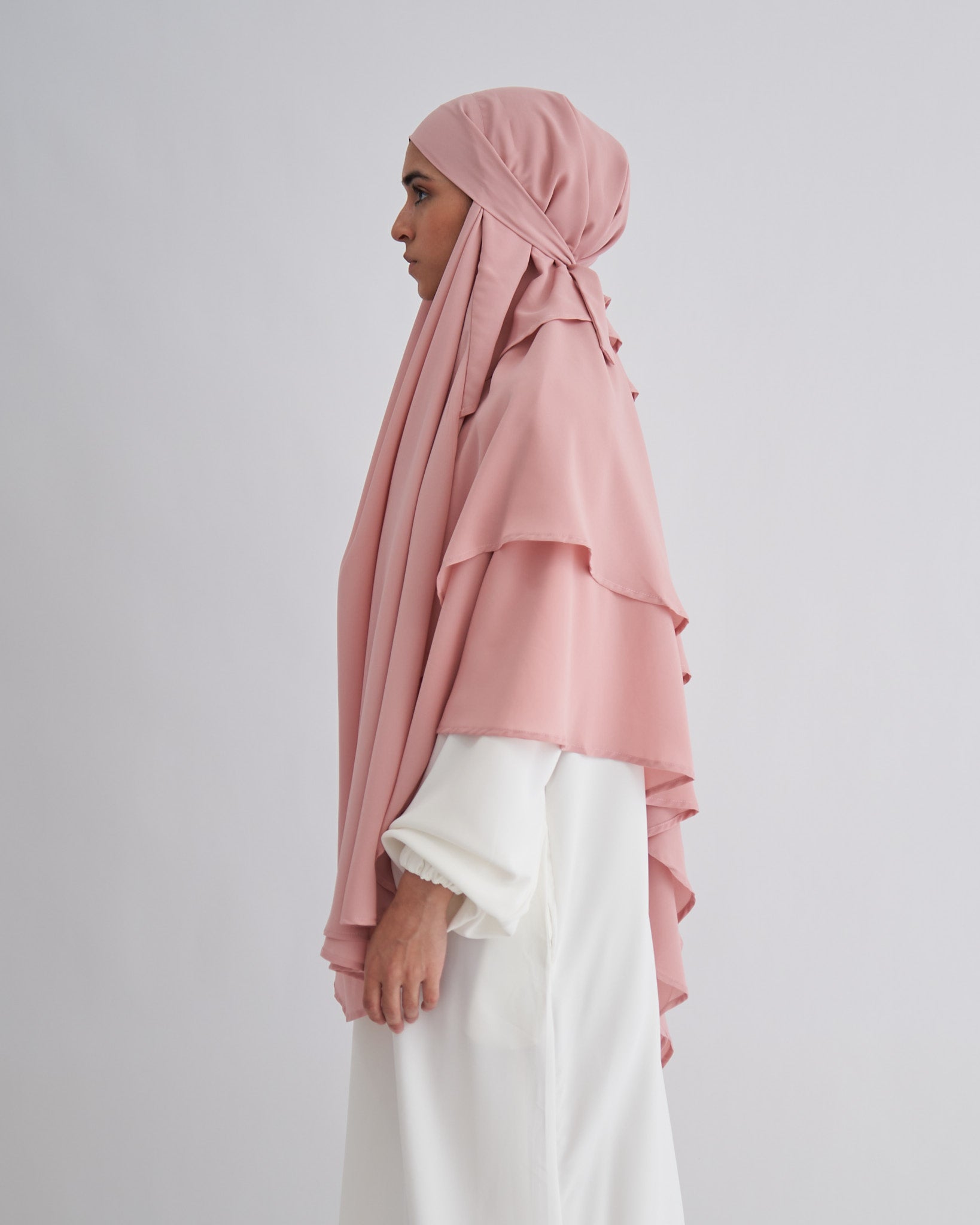 Chiffon Khimar - Pink