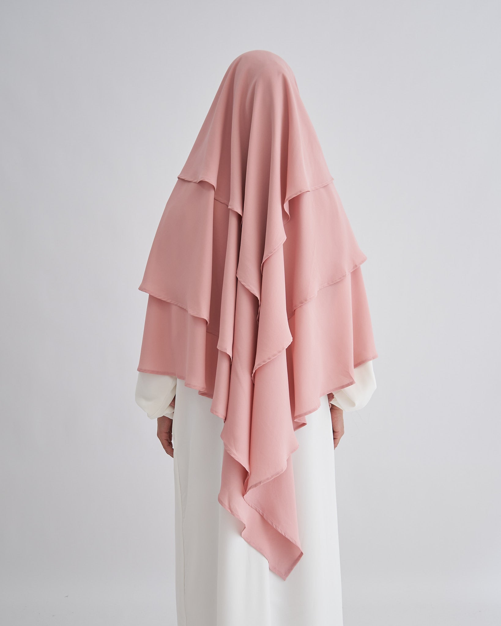 Chiffon Khimar - Pink