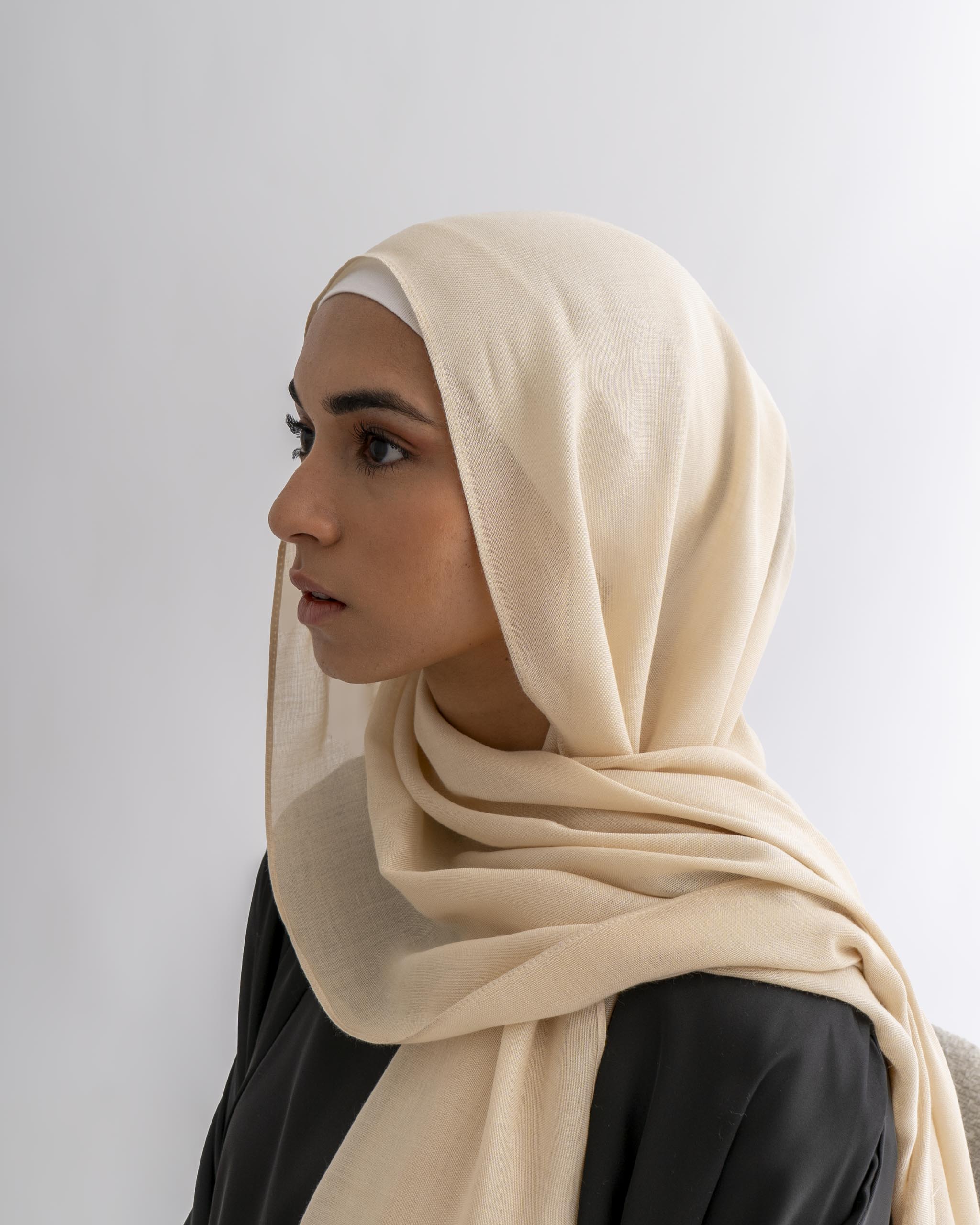 Premium Modal Hijab - Vanila