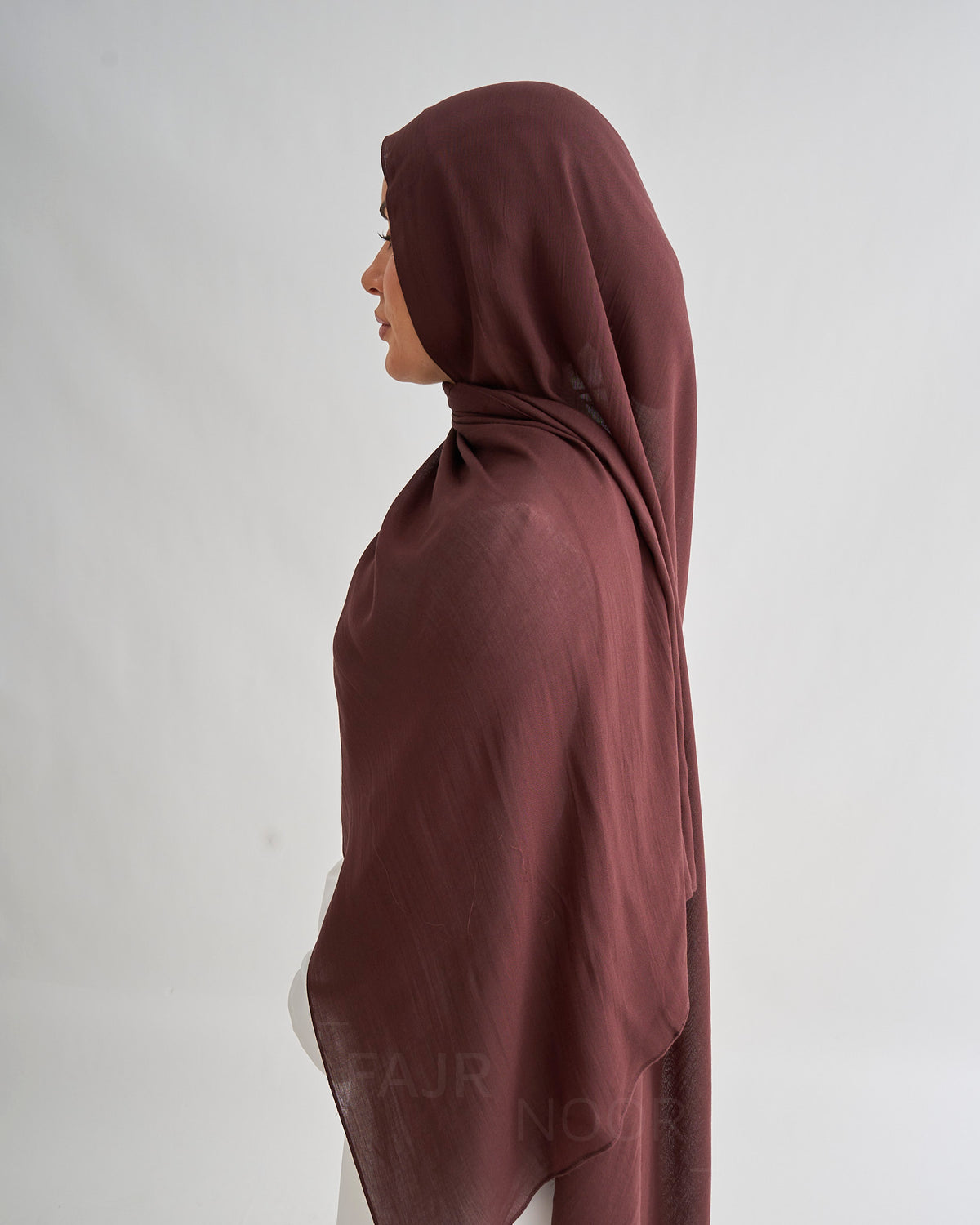 Premium Modal Hijab - Dark Brown