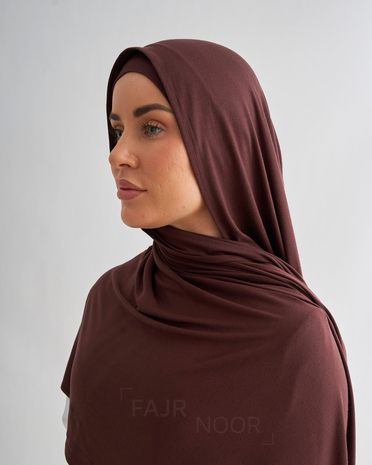 Premium Jersey Hijab - Dark Brown