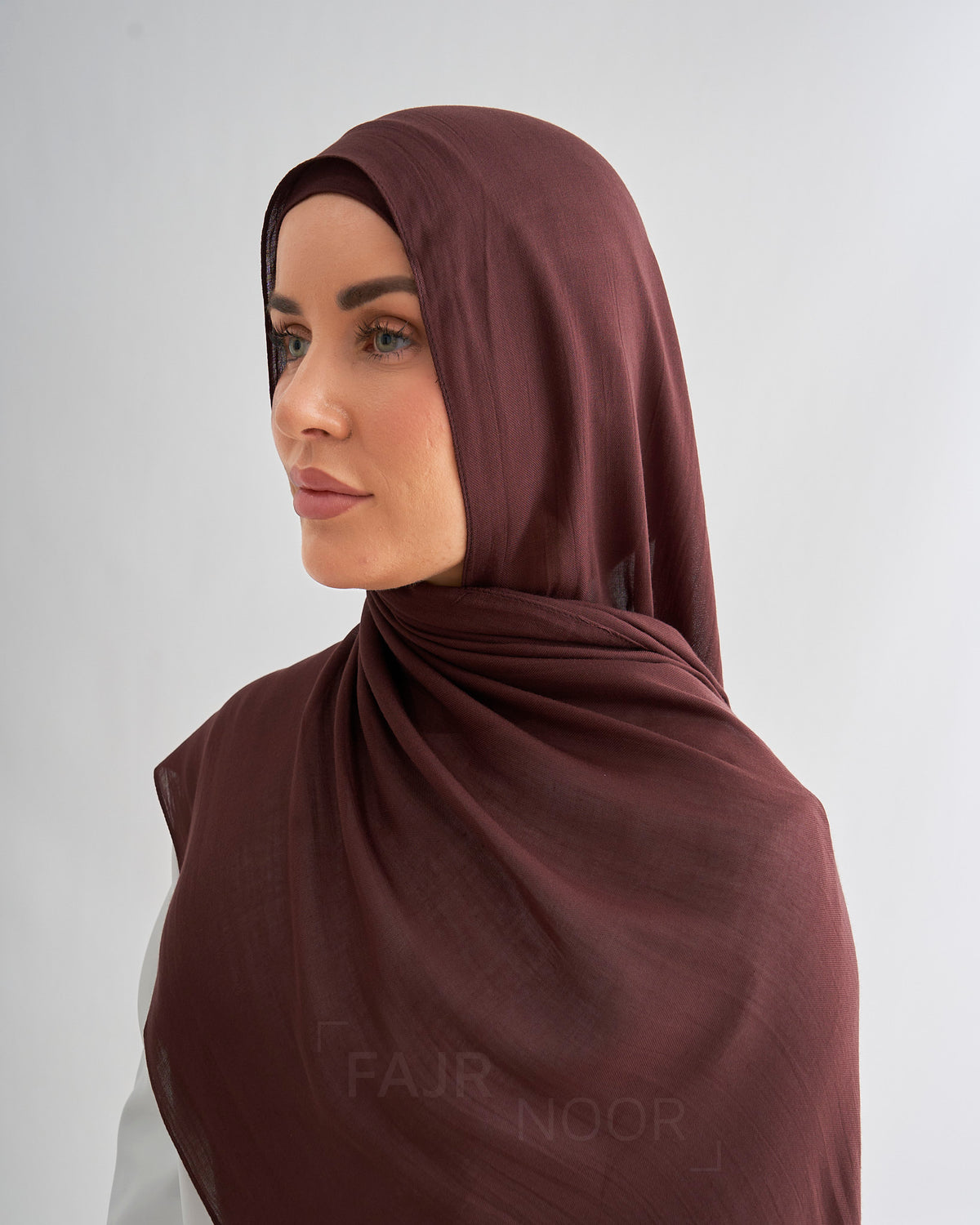 Premium Modal Hijab - Dark Brown
