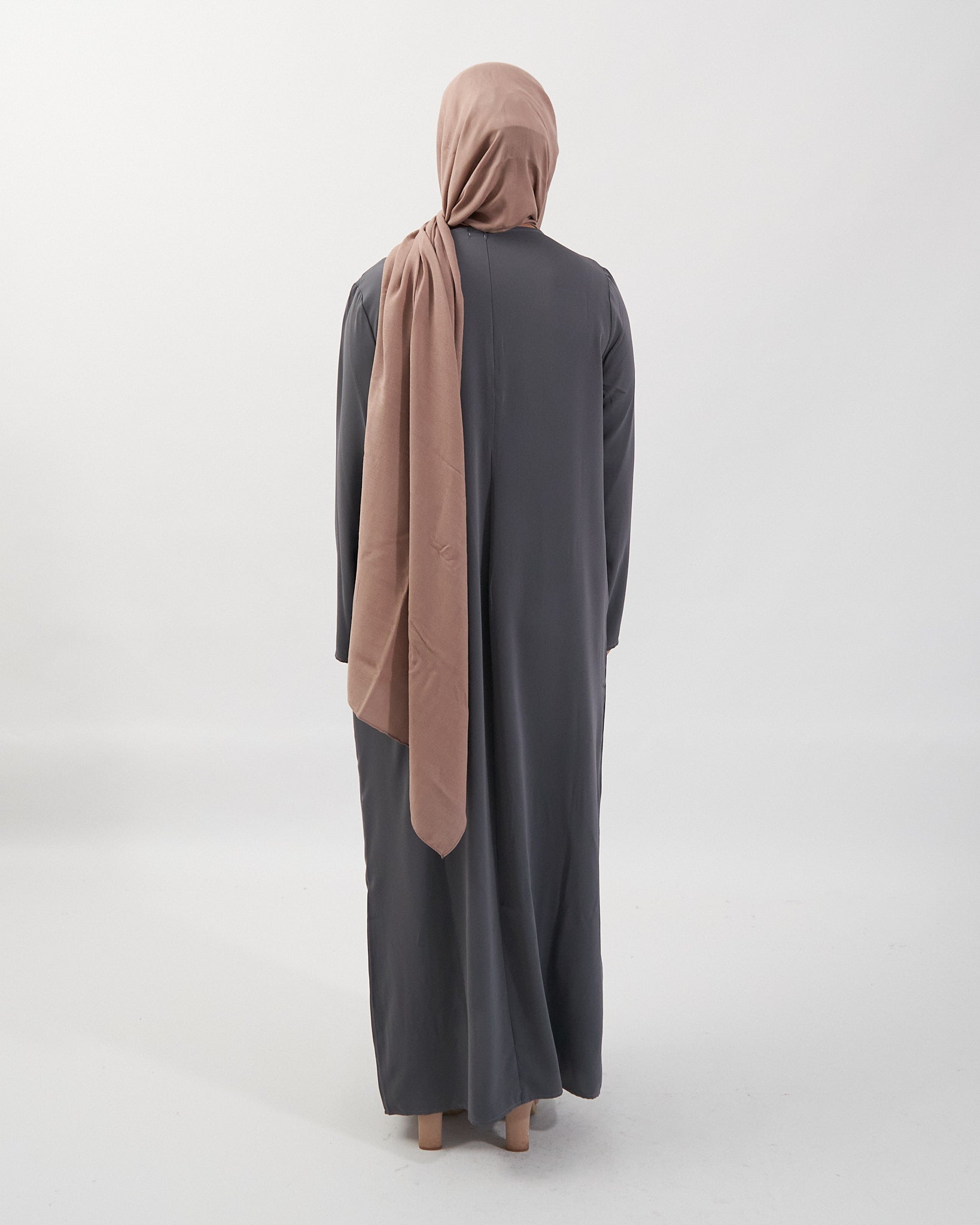 Essential Abaya with Pockets - Grey