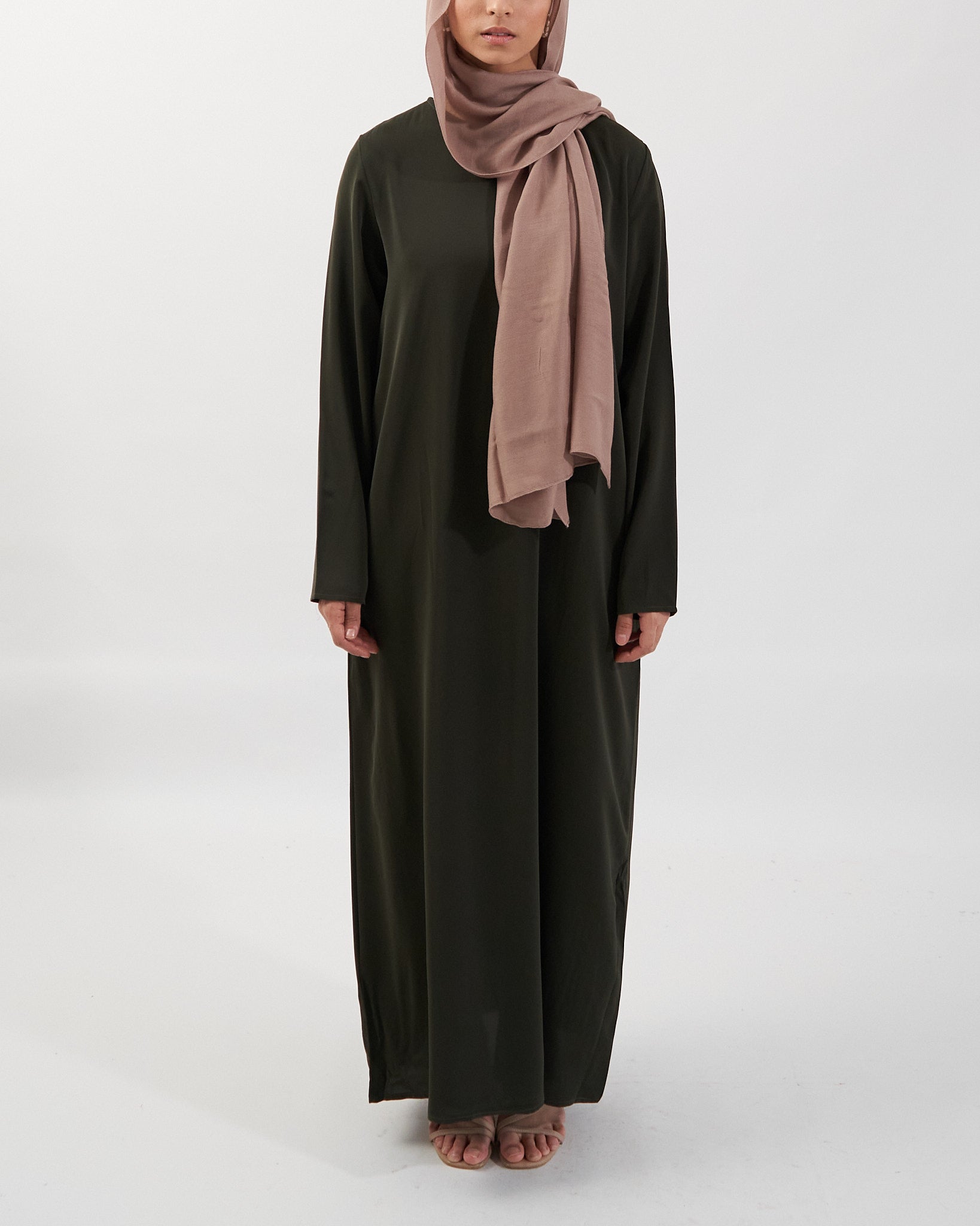 Essential Abaya with Pockets - Khaki