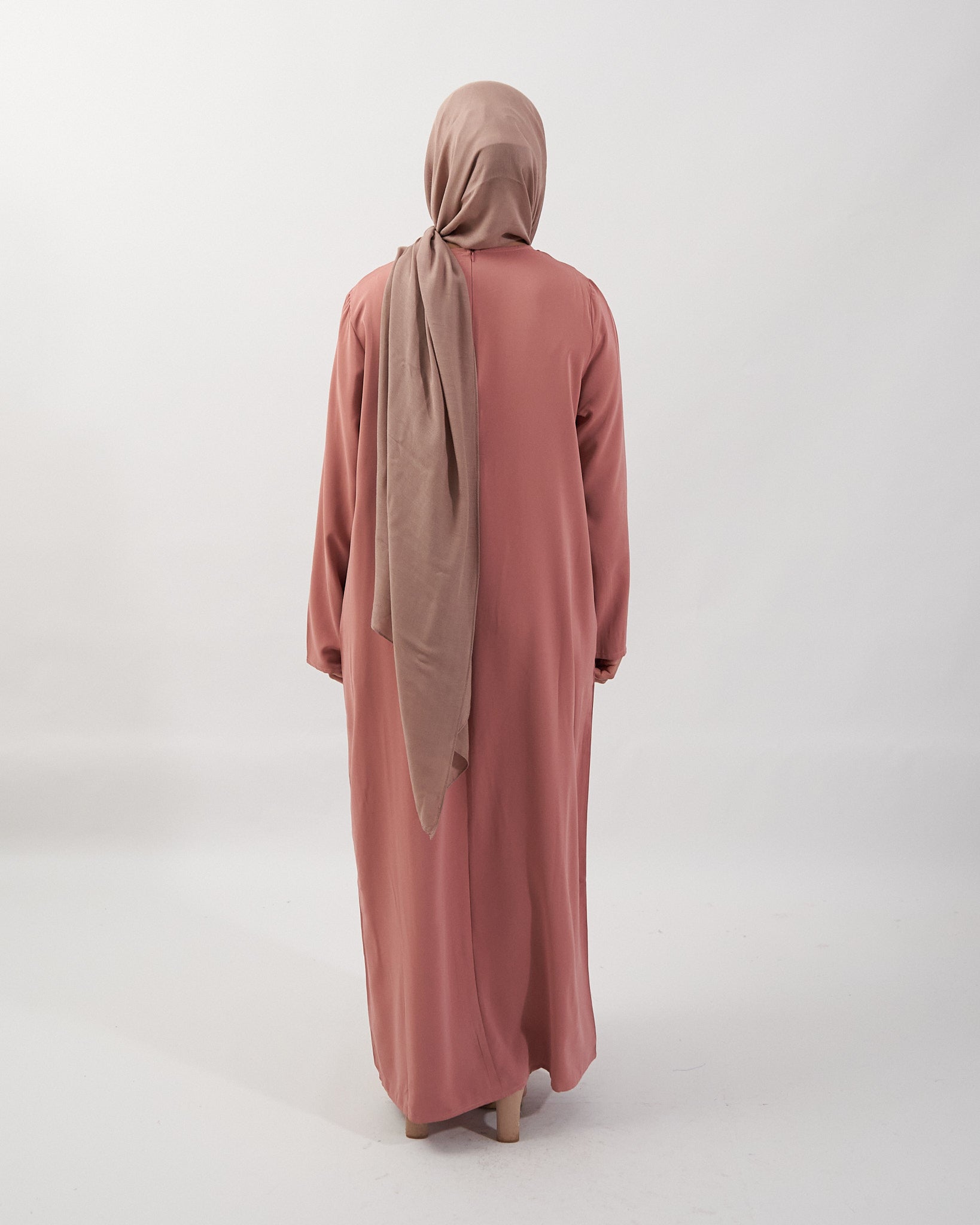 Essential Abaya with Pockets - Pink