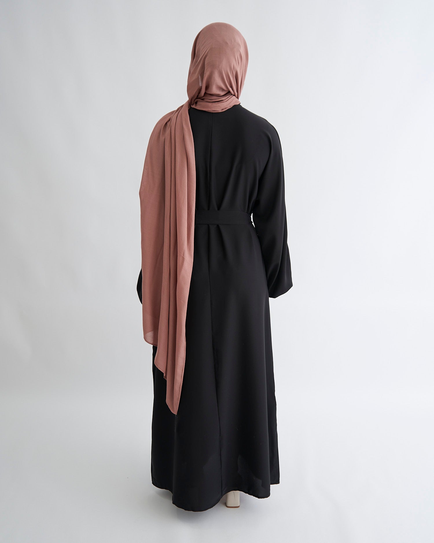 Essential Cuffed Abaya - Black