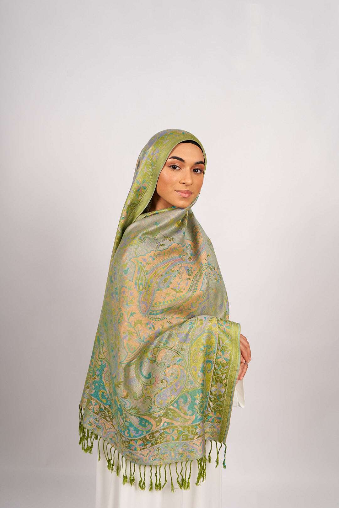 Pashmina Hijab - Lime - Scarves - Fajr Noor