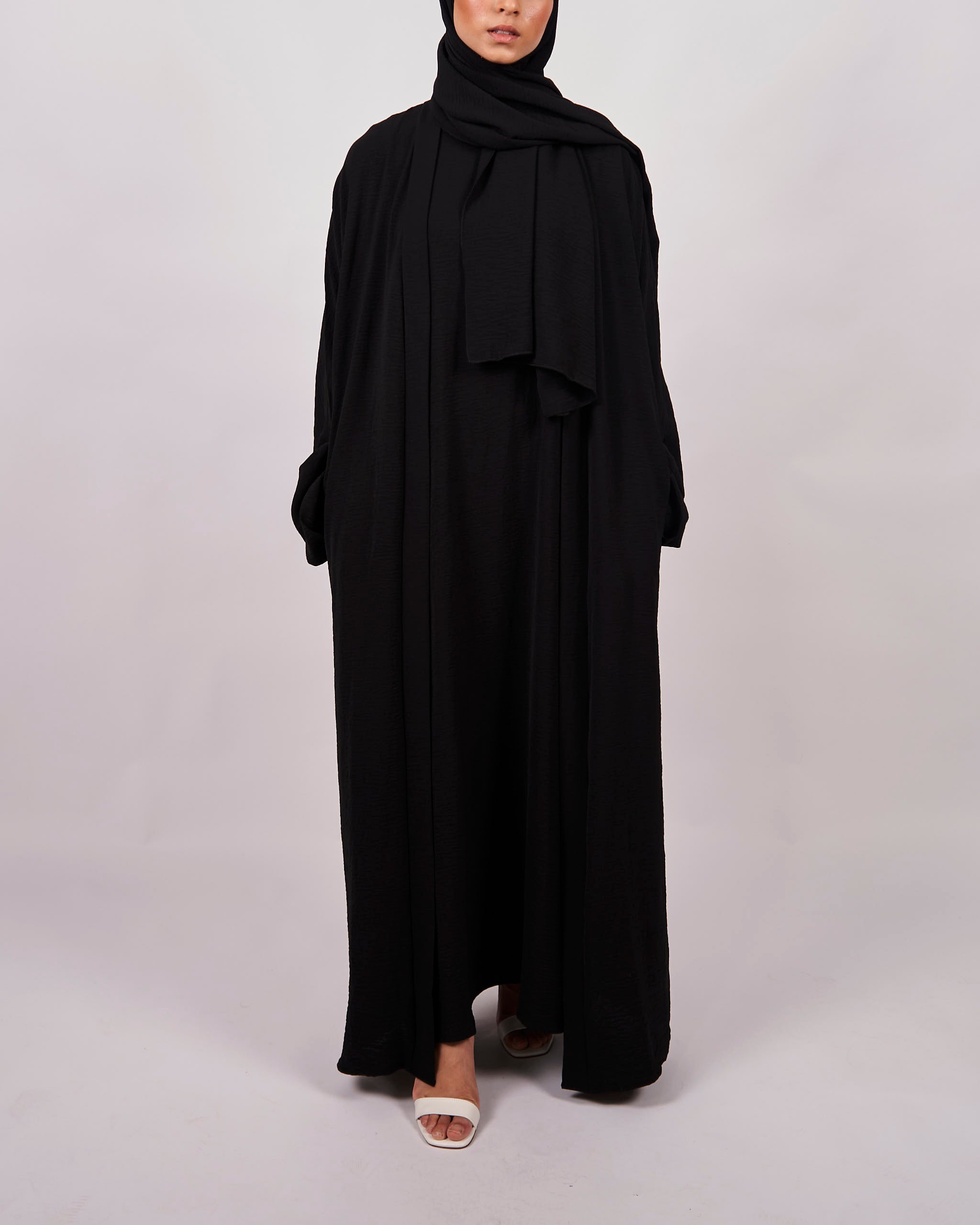 3 Piece Abaya Set - Black