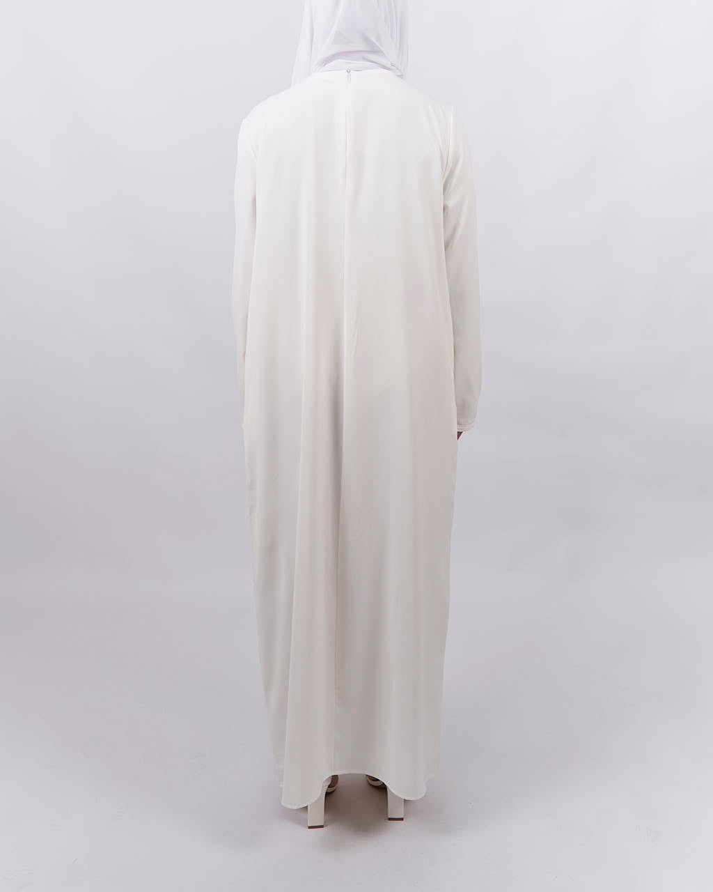 Essential Abaya - White - Essential Abaya - Fajr Noor