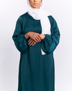 Jannah Cuffed Abaya - Emerald
