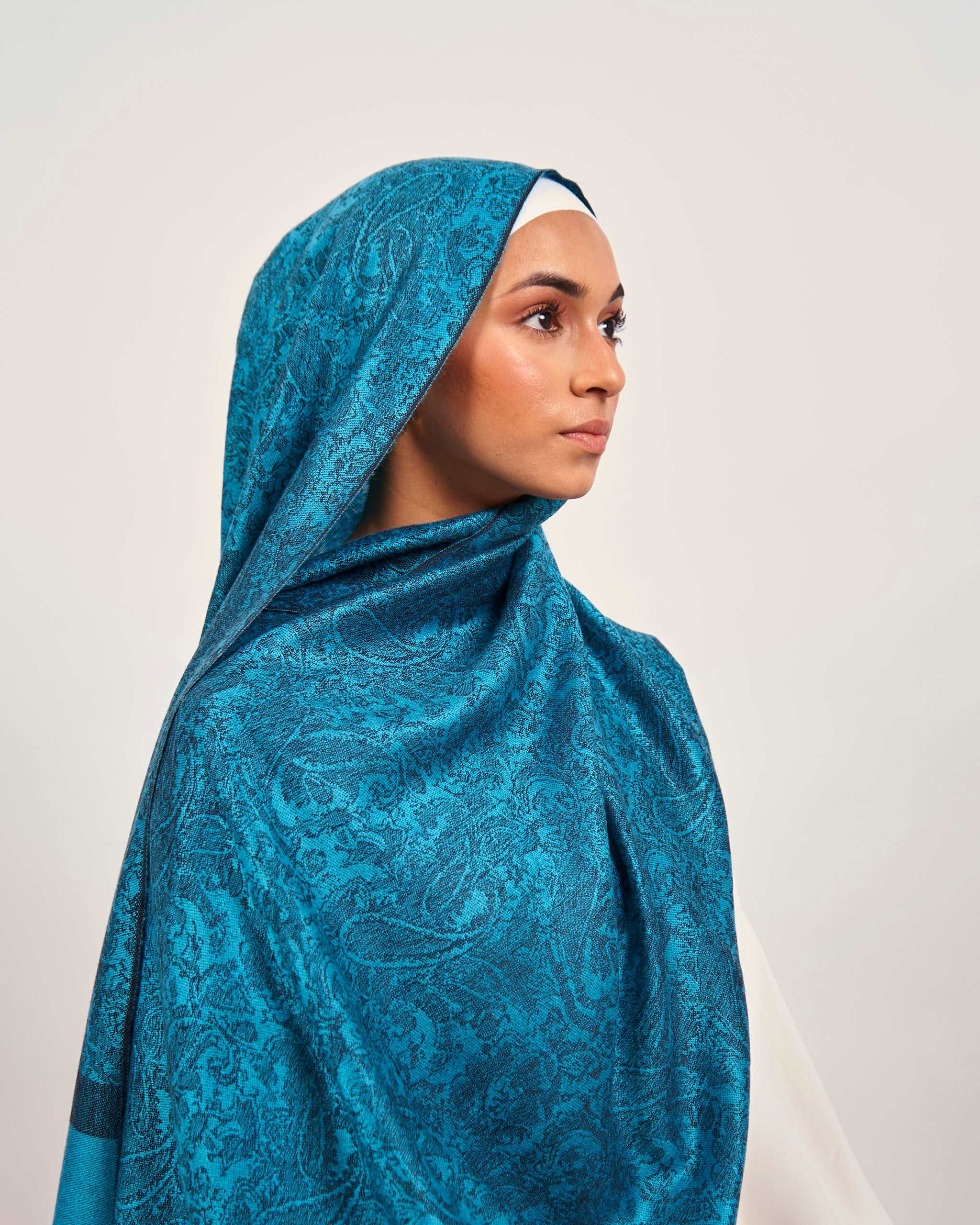 Pashmina Hijab - Blue Scarves Fajr Noor 