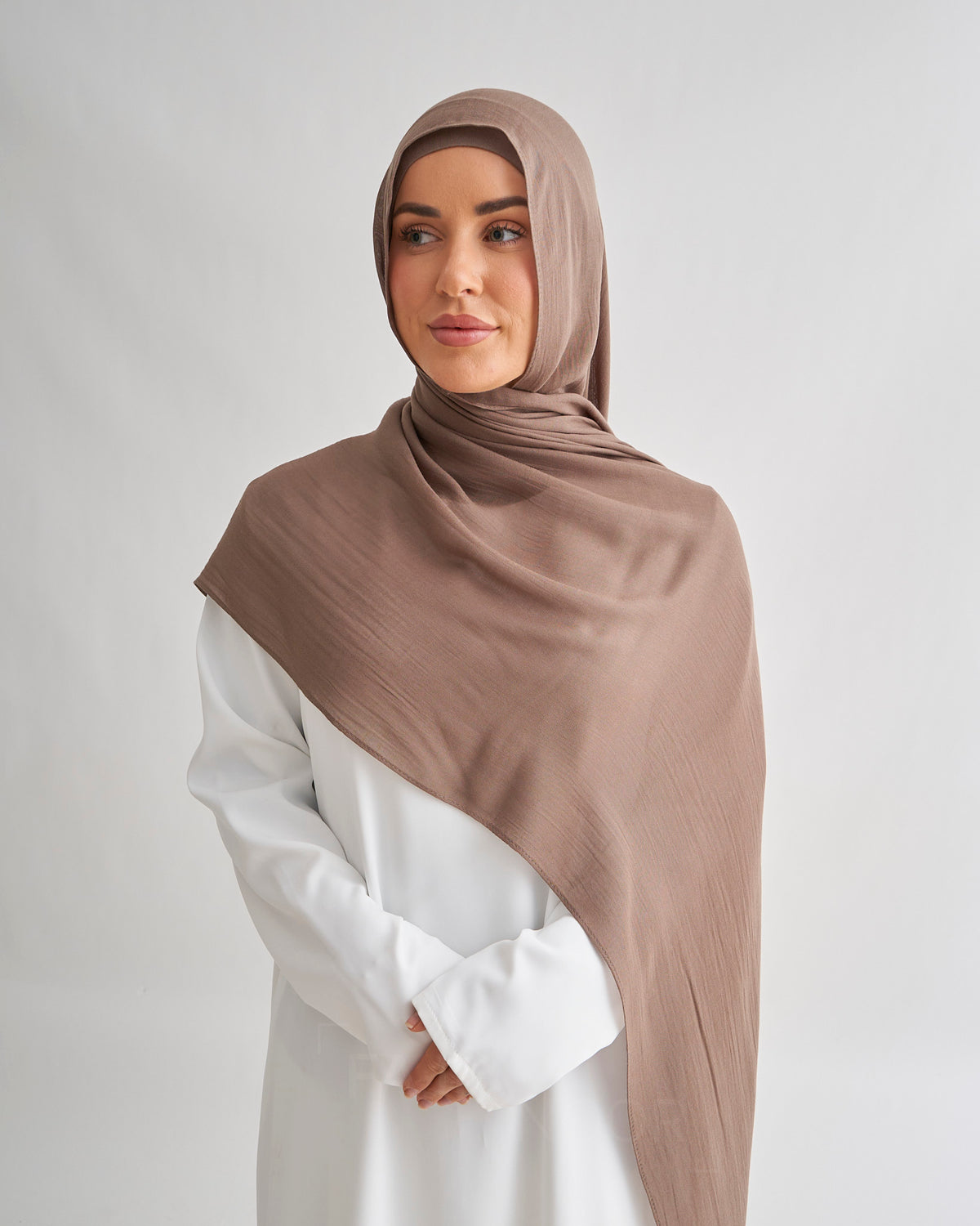 Premium Modal Hijab - Fossil