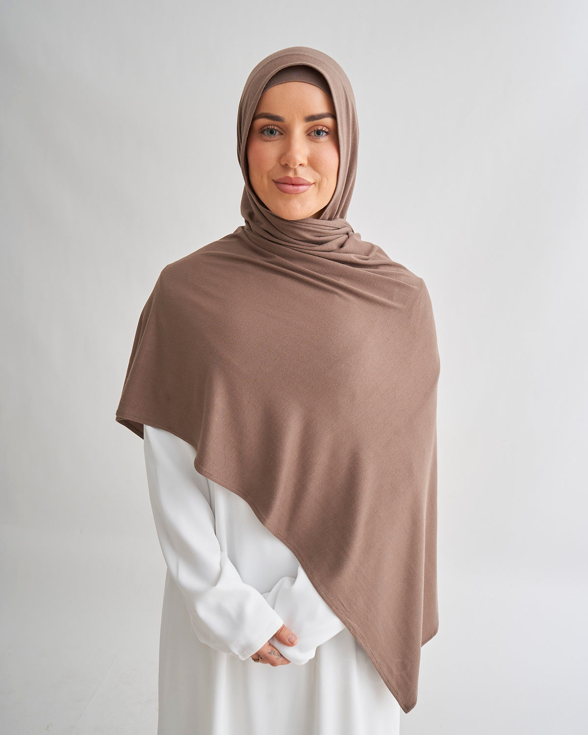 Premium Jersey Hijab - Fossil