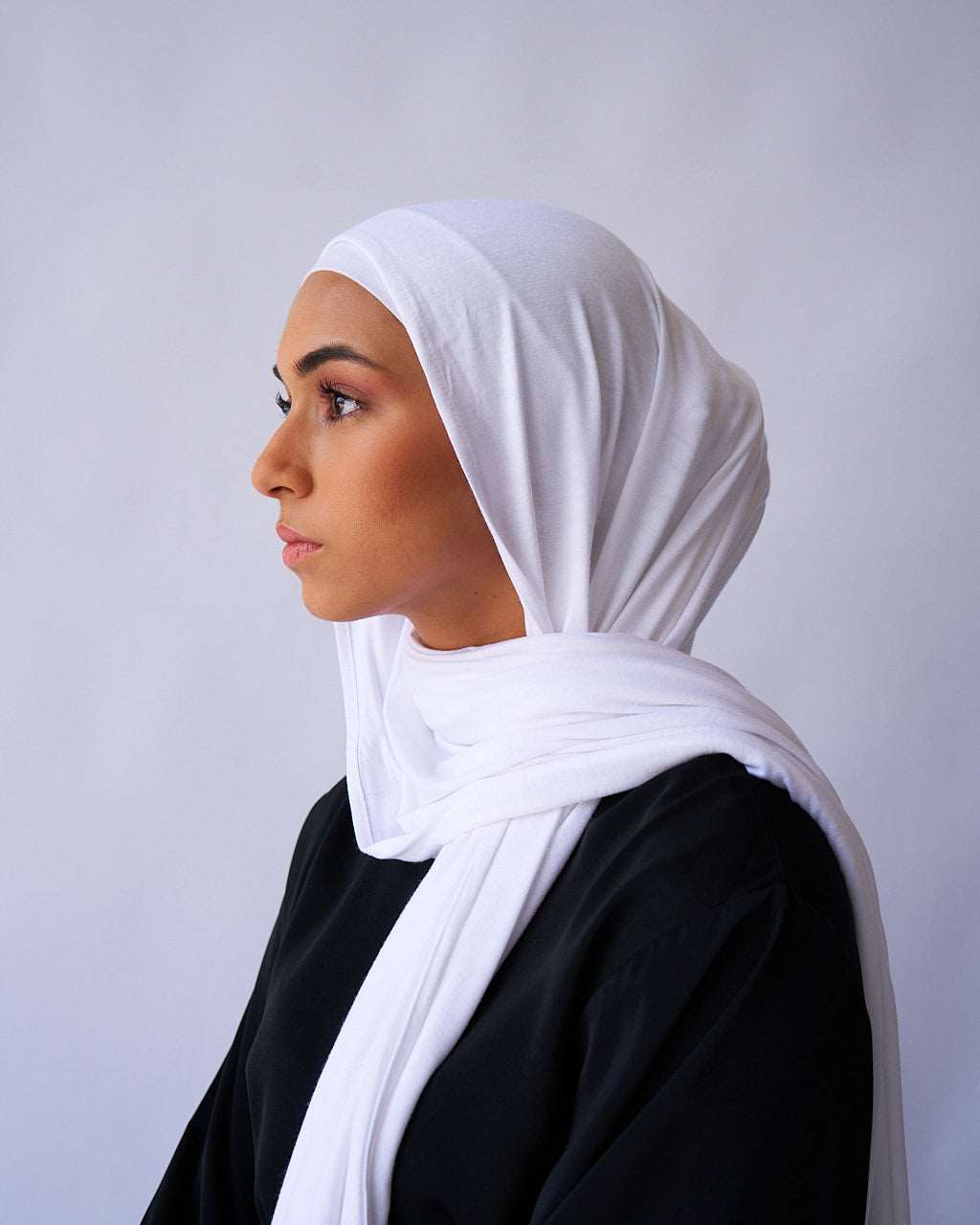 Jersey Hijab - White - Scarves - Fajr Noor