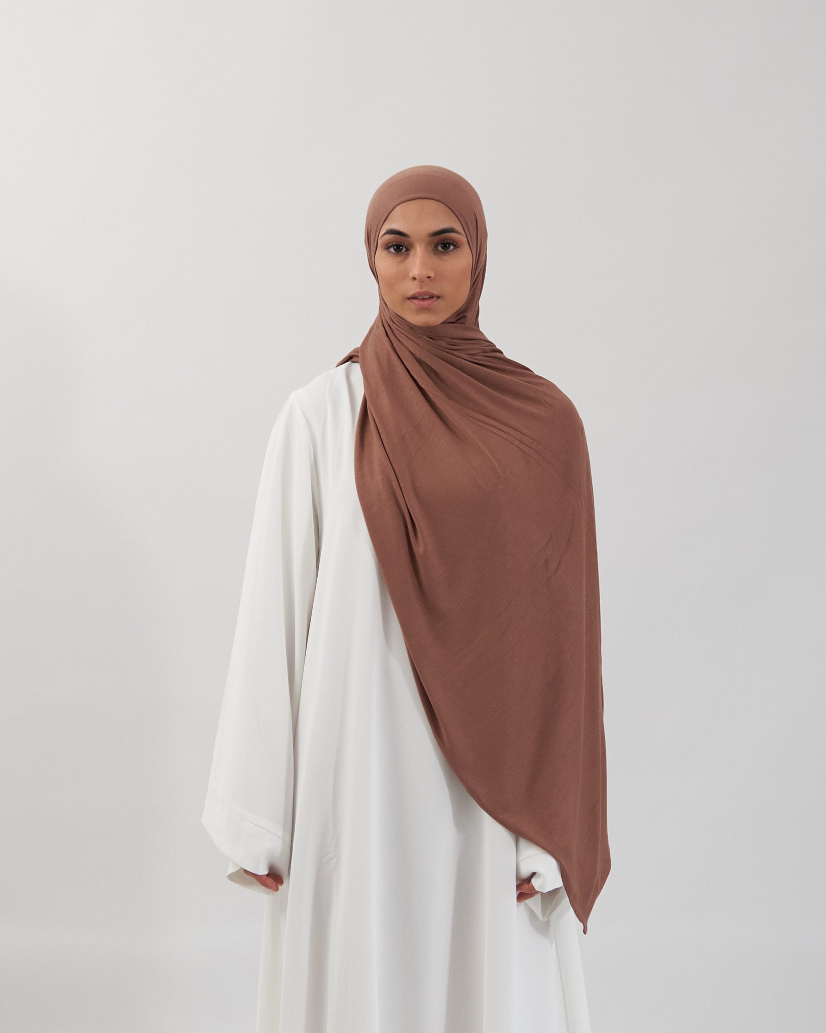 Premium Jersey Hijab - Chestnut Scarves Fajr Noor 