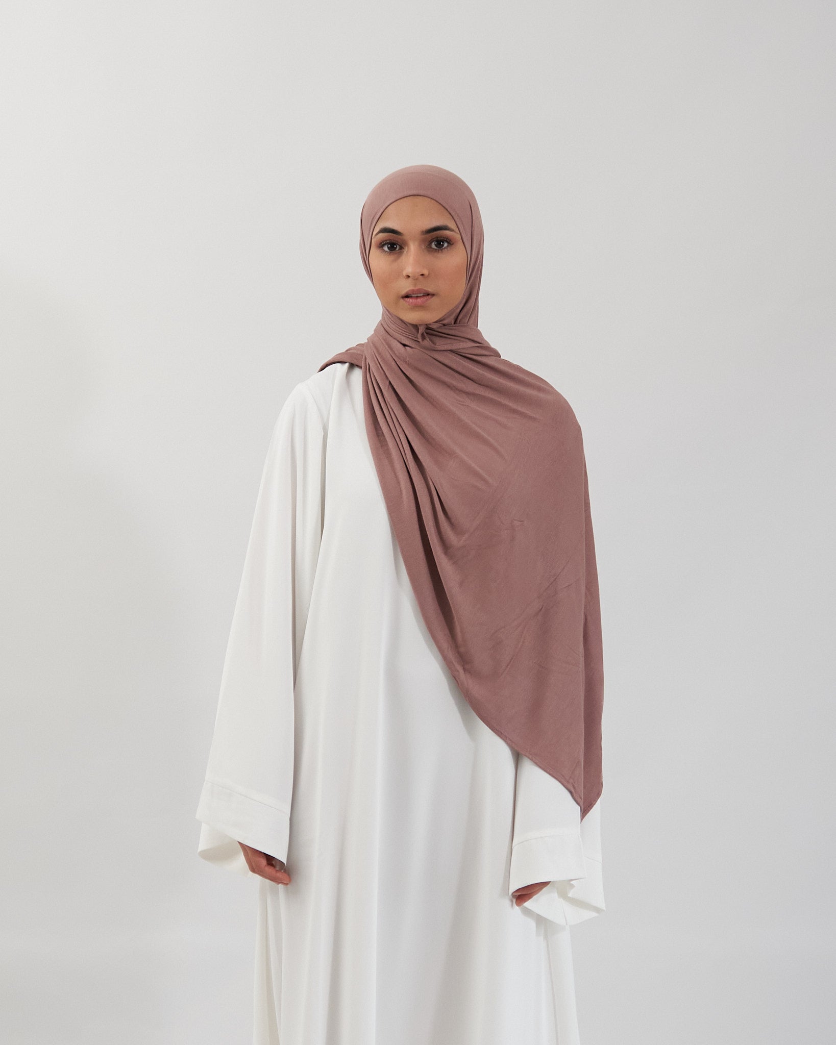 Premium Jersey Hijab - Mocha Scarves Fajr Noor 