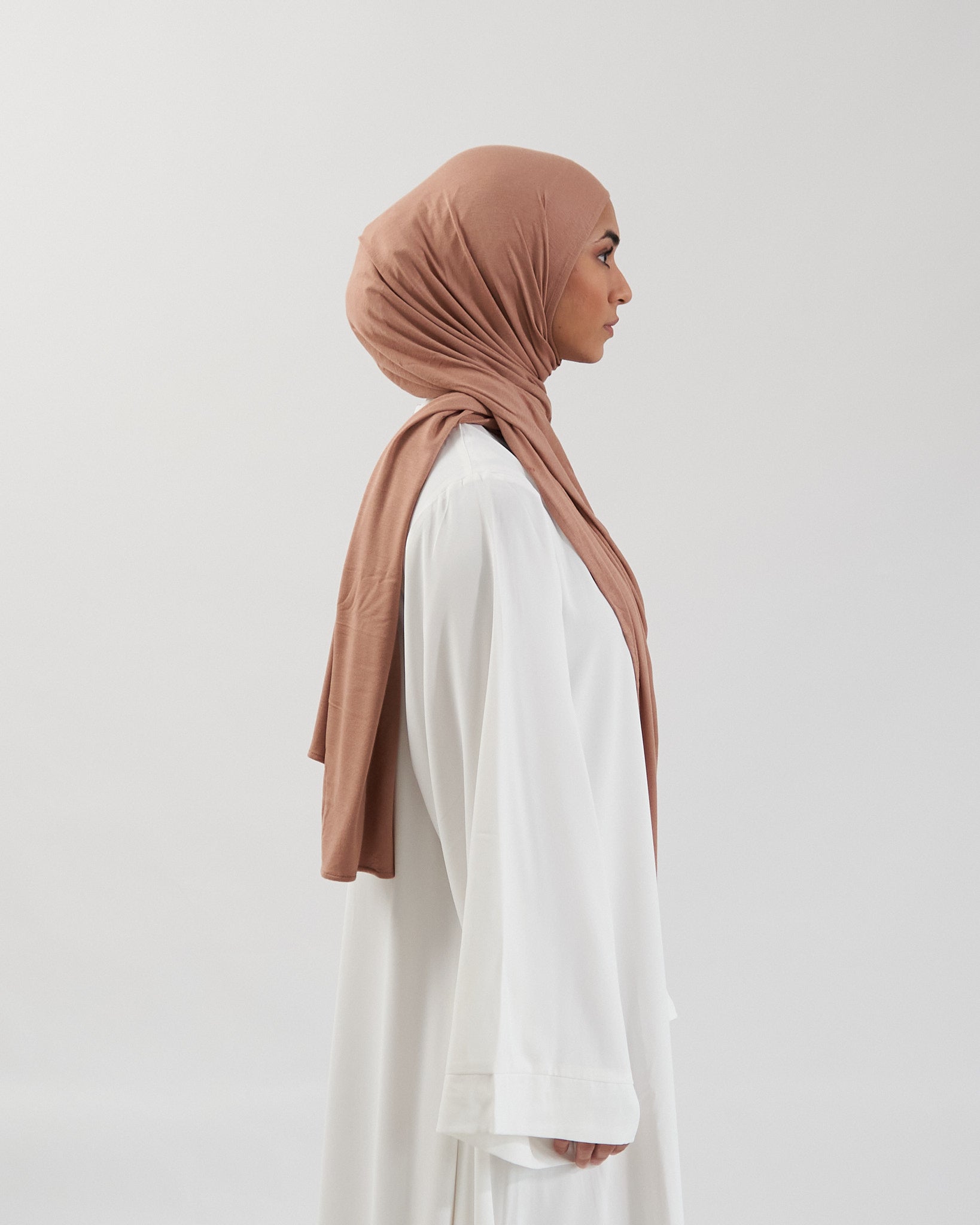 Premium Jersey Hijab - Taupe Scarves Fajr Noor 