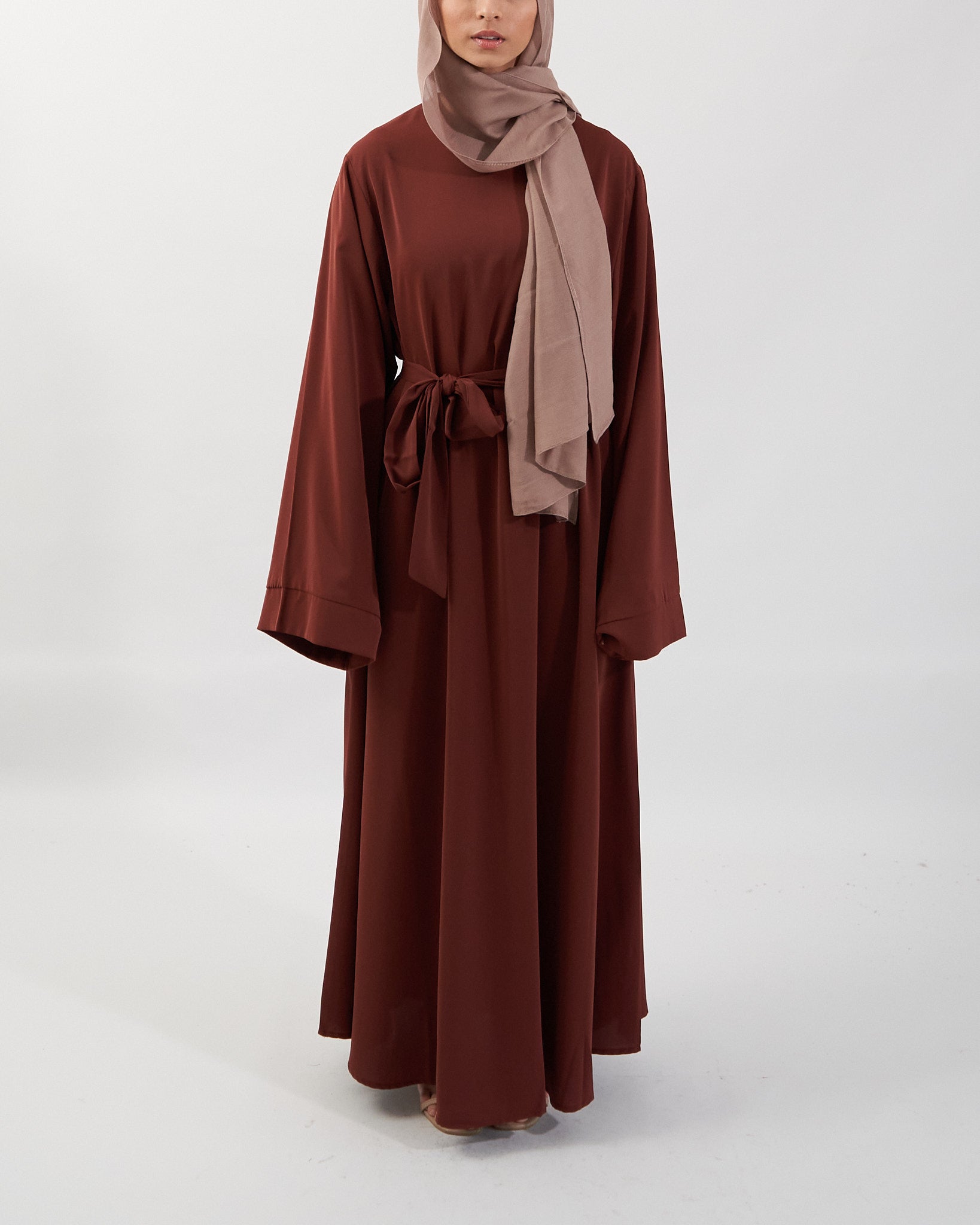 Khatijah Abaya - Chocolate Closed Abaya Fajr Noor S