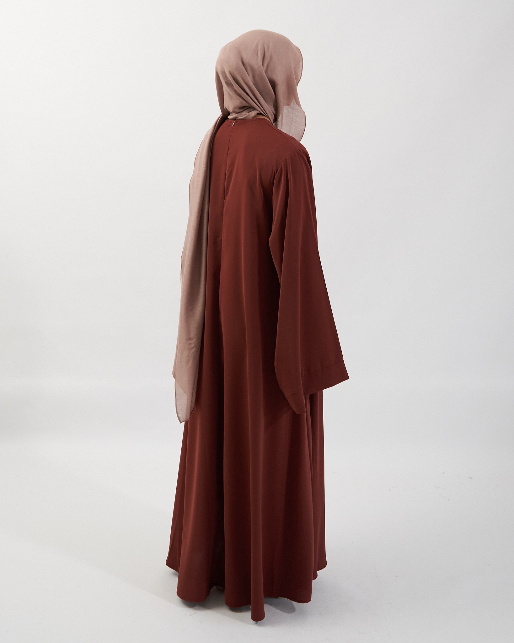 Khatijah Abaya - Chocolate Closed Abaya Fajr Noor 