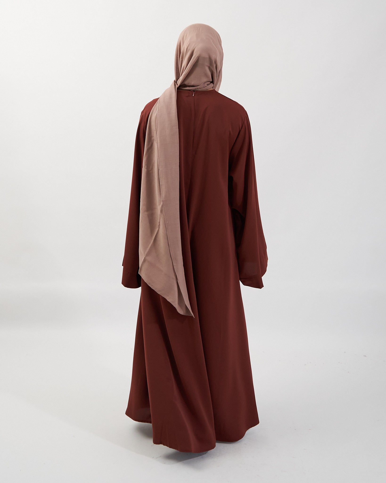 Khatijah Abaya - Chocolate Closed Abaya Fajr Noor 