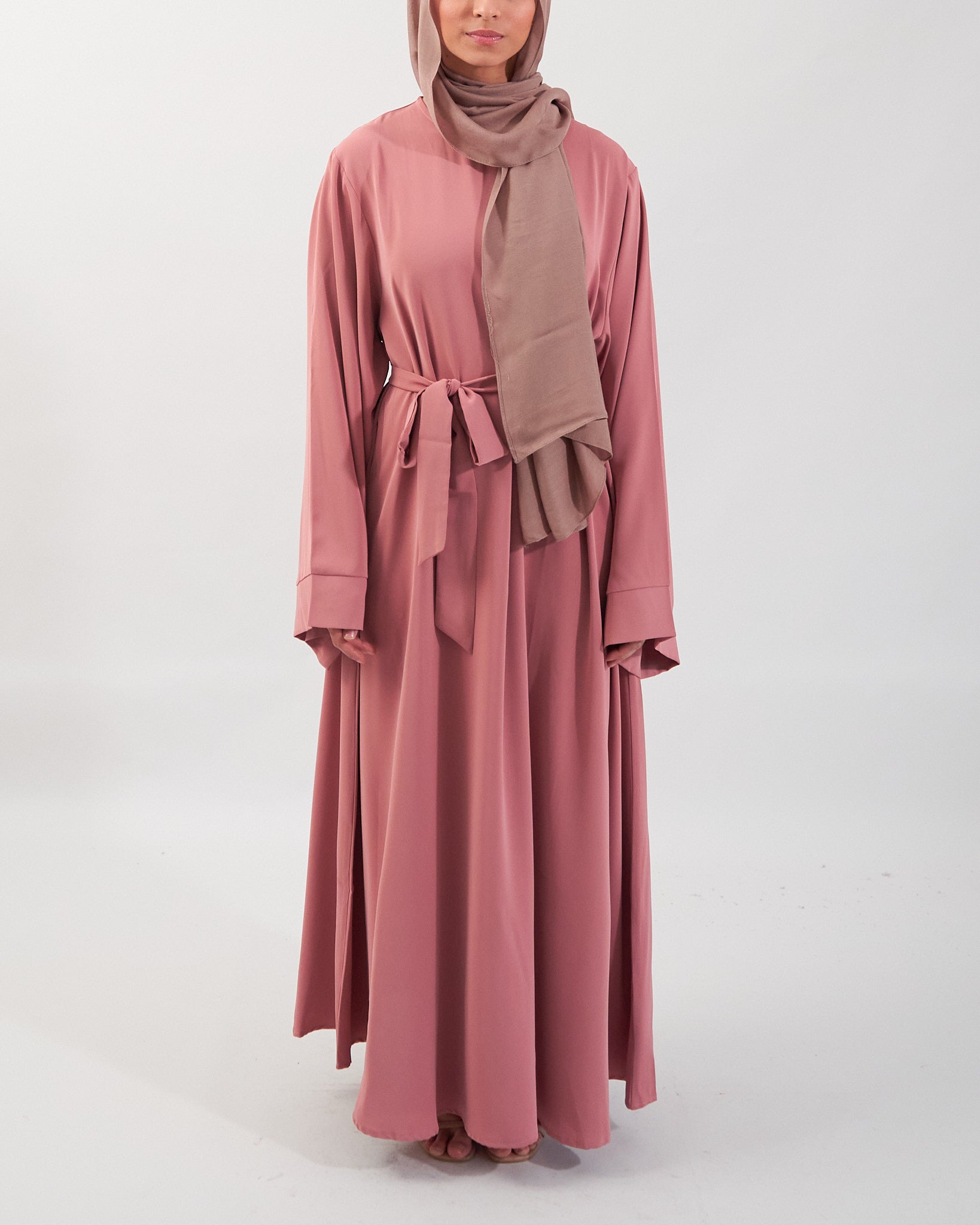 Khatijah Abaya - Pink Closed Abaya Fajr Noor 