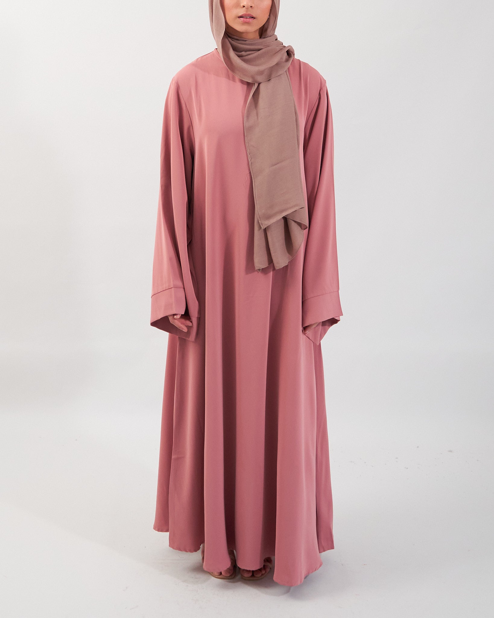 Khatijah Abaya - Pink Closed Abaya Fajr Noor S