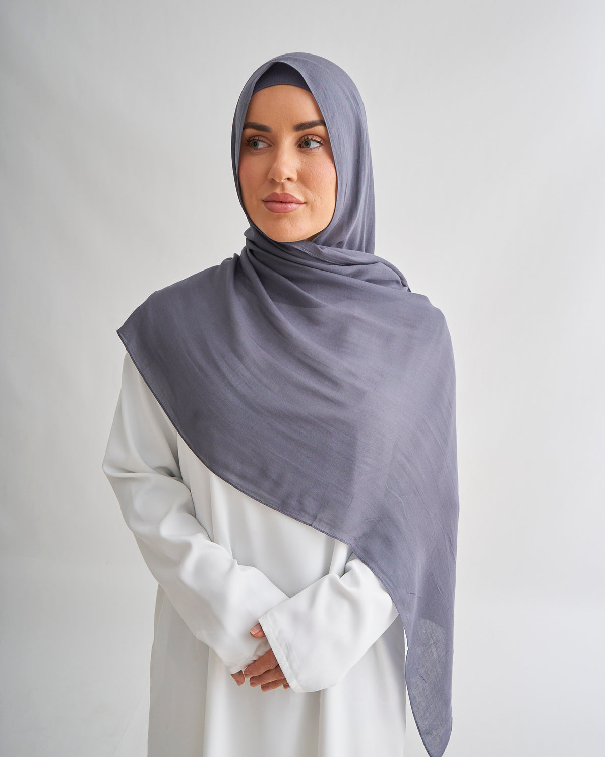 Premium Modal Hijab - Majestic Grey