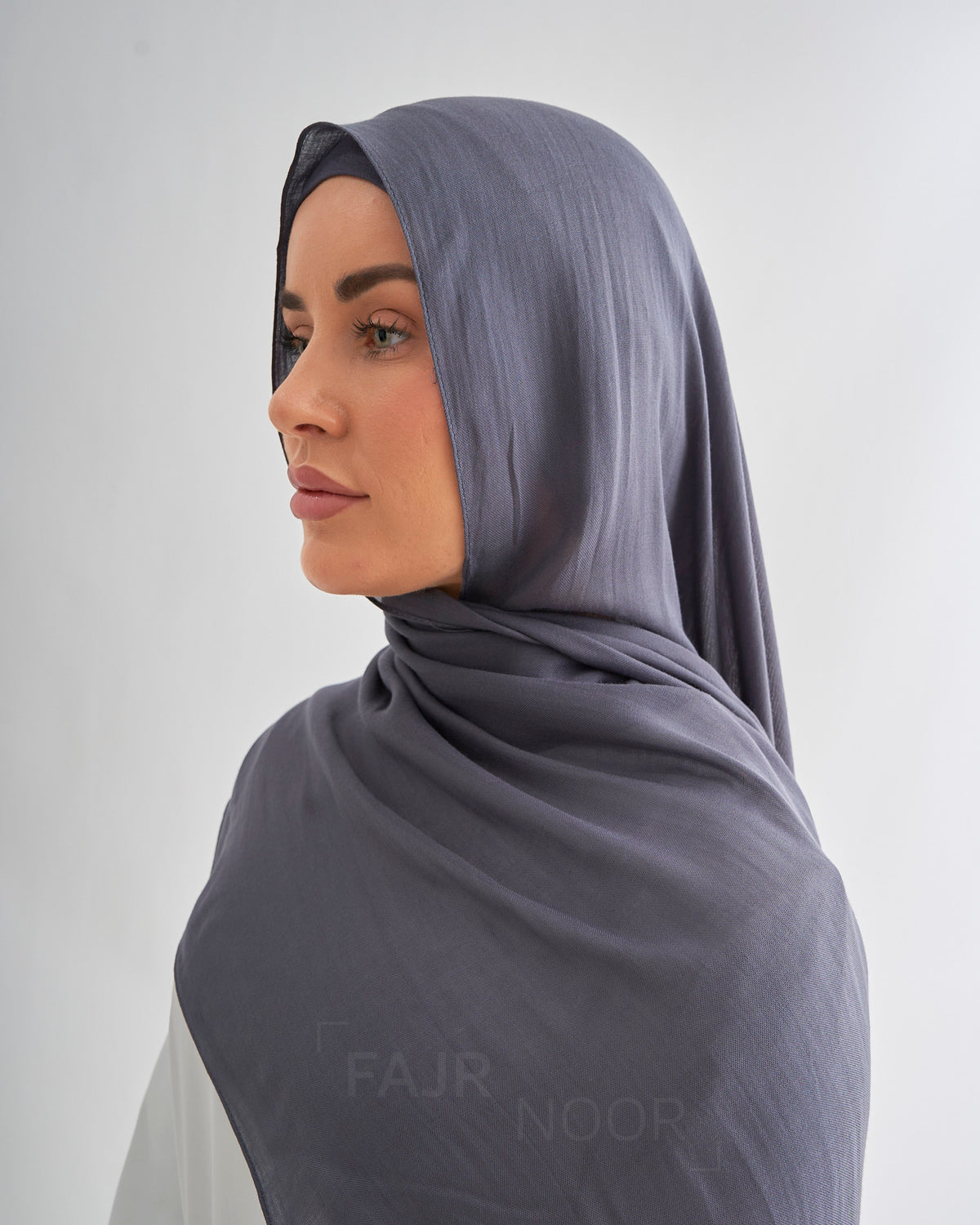 Premium Modal Hijab - Majestic Grey