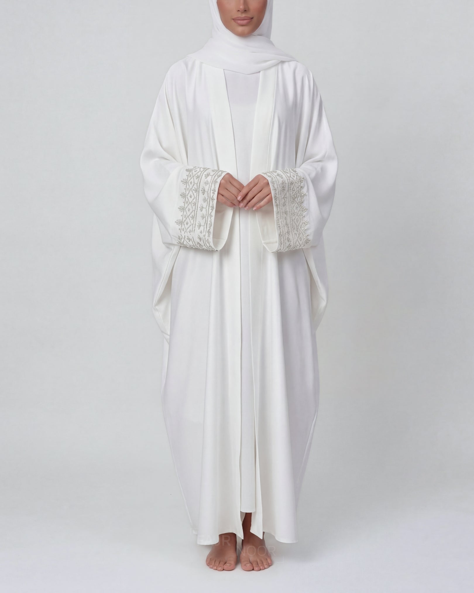 Maryam Eid Abaya - White