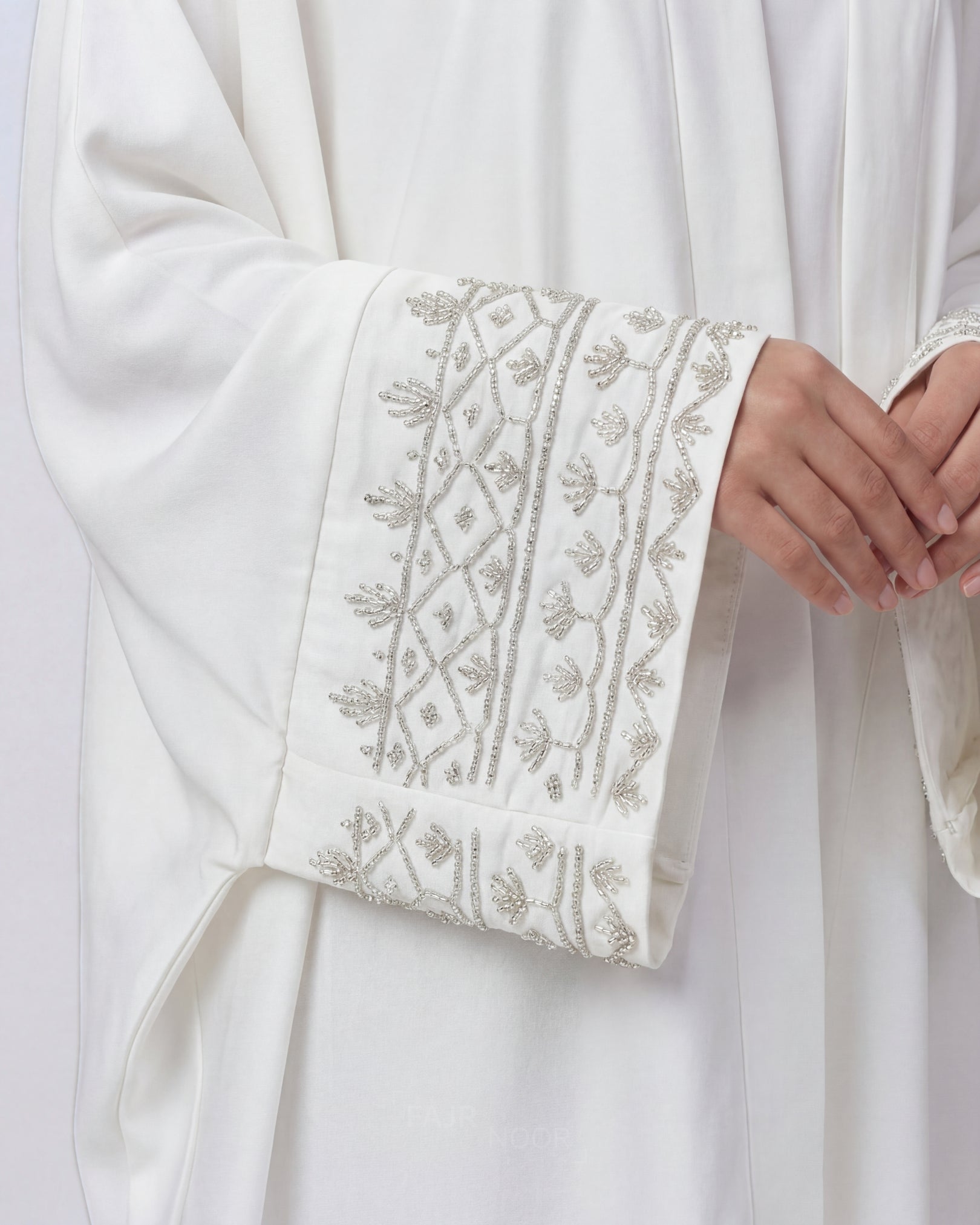 Maryam Eid Abaya - White