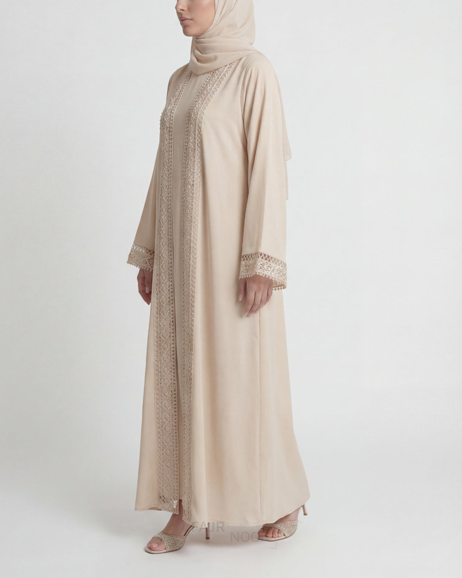 Nourah Everyday Abaya - Beige