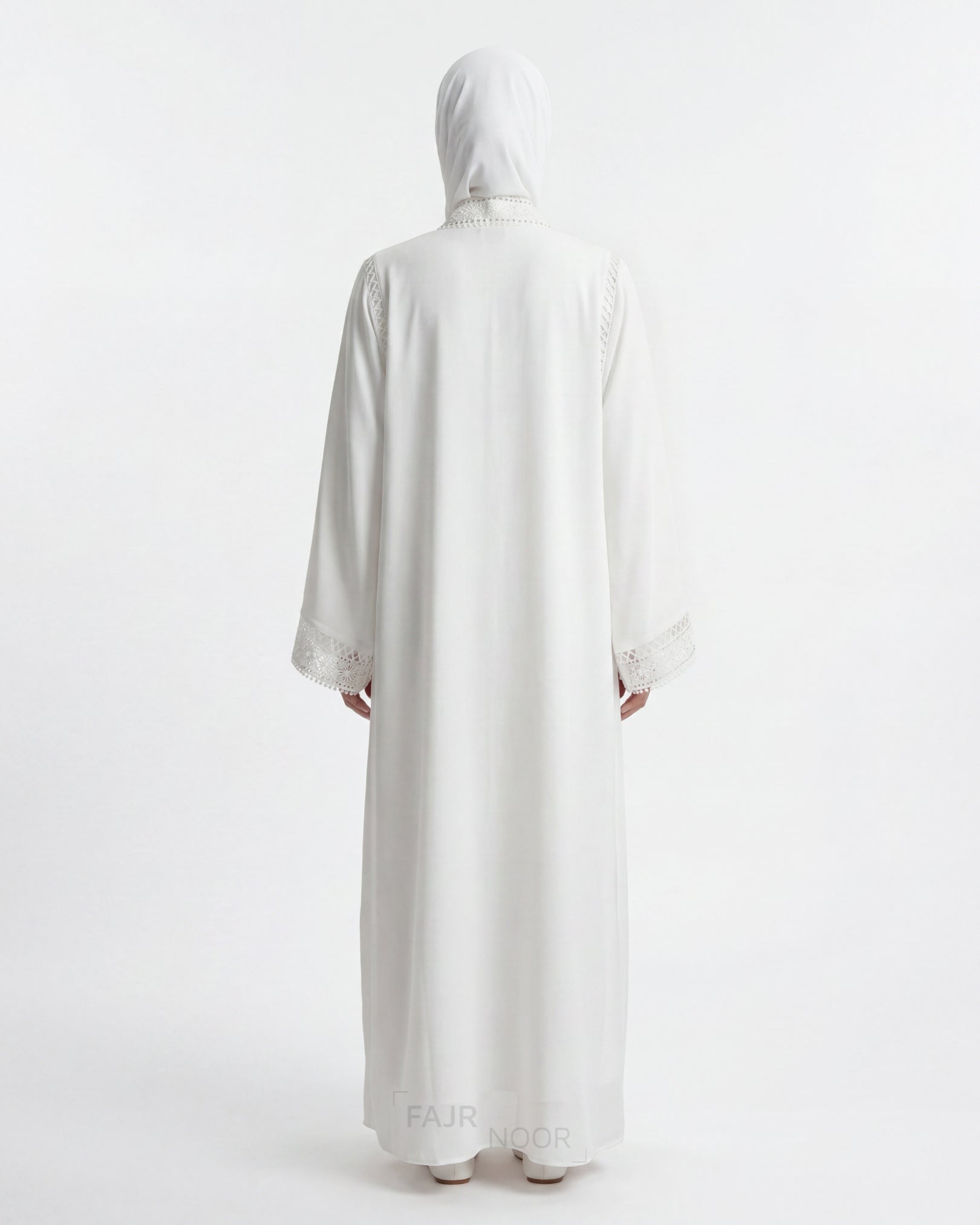 Nourah Everyday Abaya - White