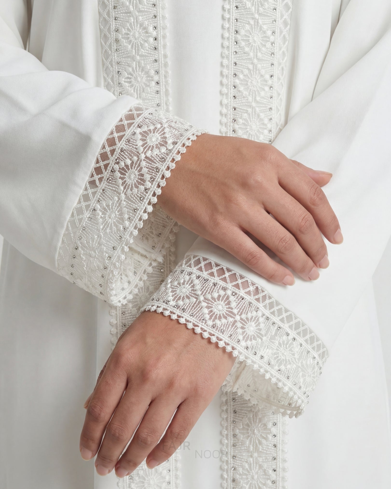 Nourah Everyday Abaya - White