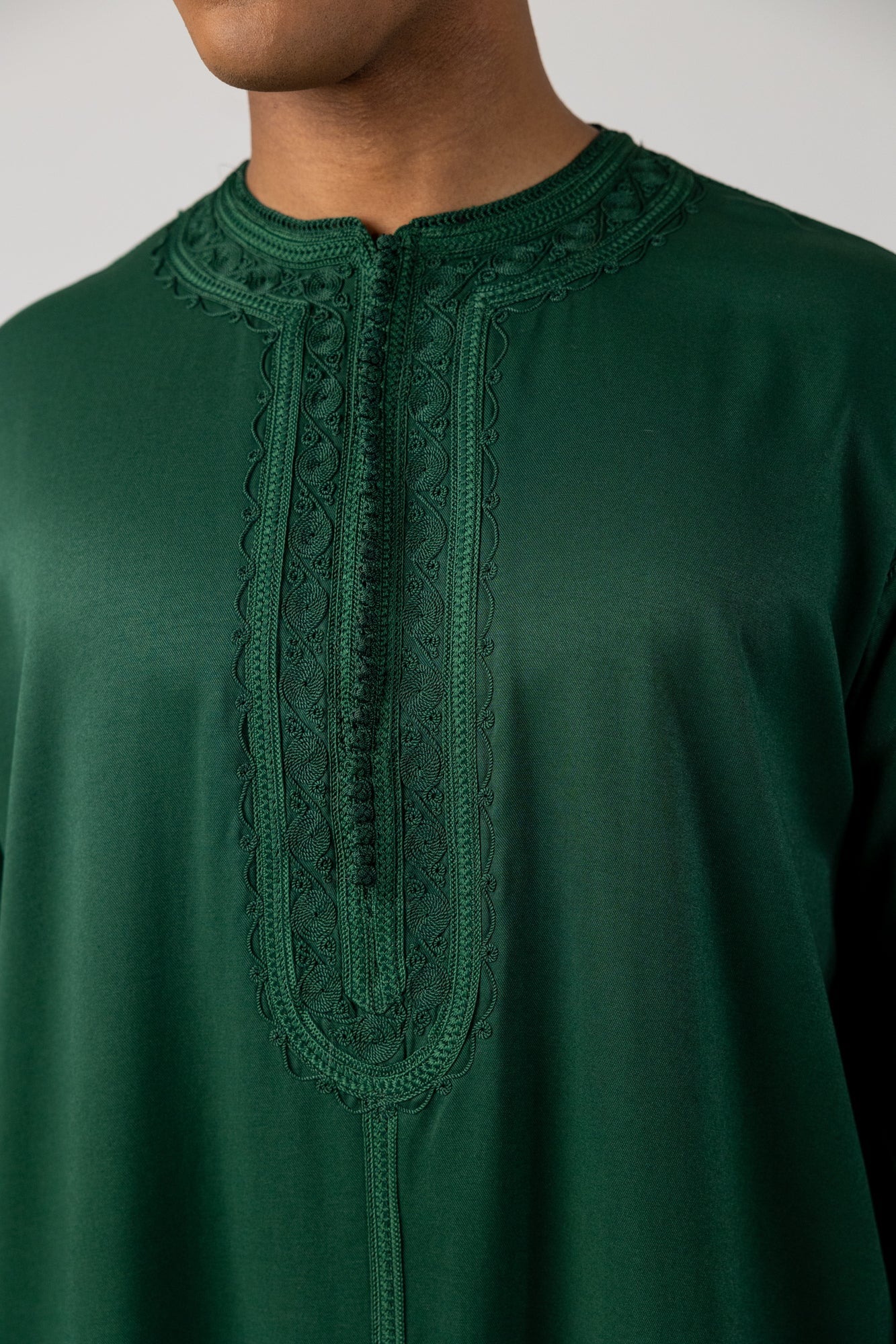 Premium Moroccan Thobe - Emerald