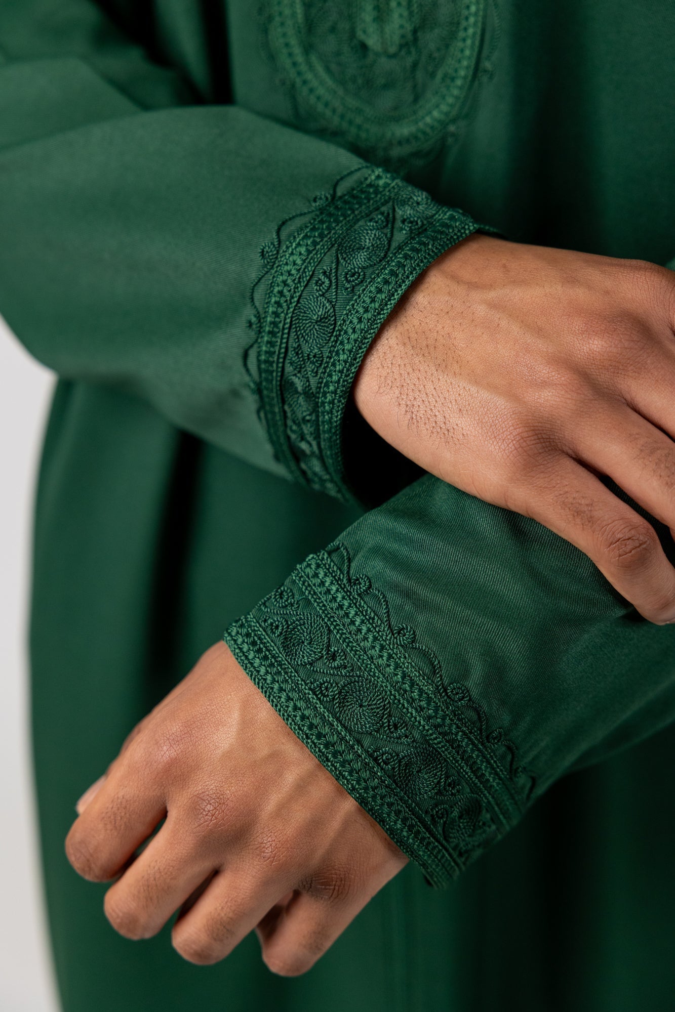 Premium Moroccan Thobe - Emerald