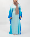 Butterfly Ombre Kaftan - Blue Ombre Abaya Fajr Noor S