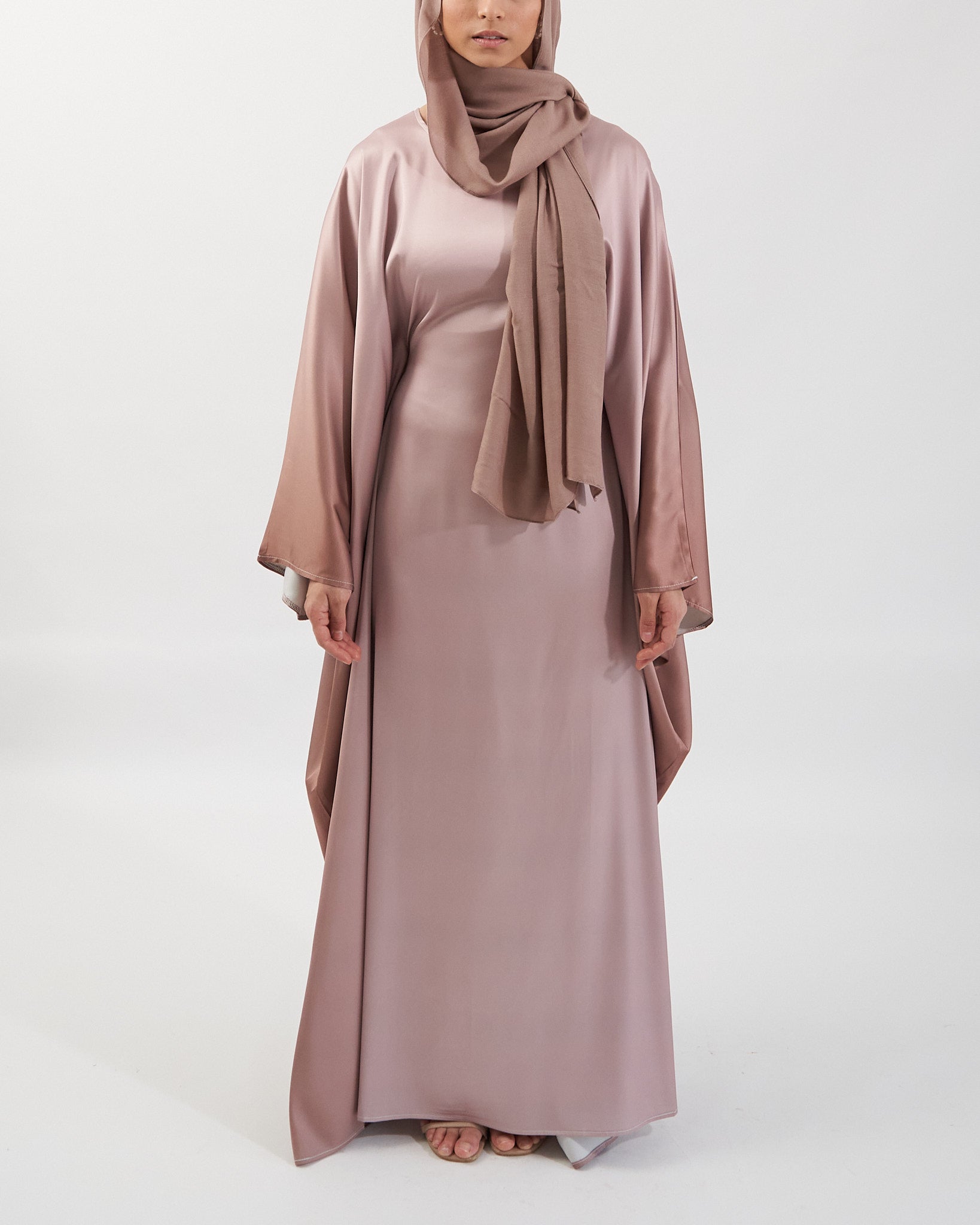 Butterfly Ombre Kaftan - Coffee Ombre Abaya Fajr Noor 