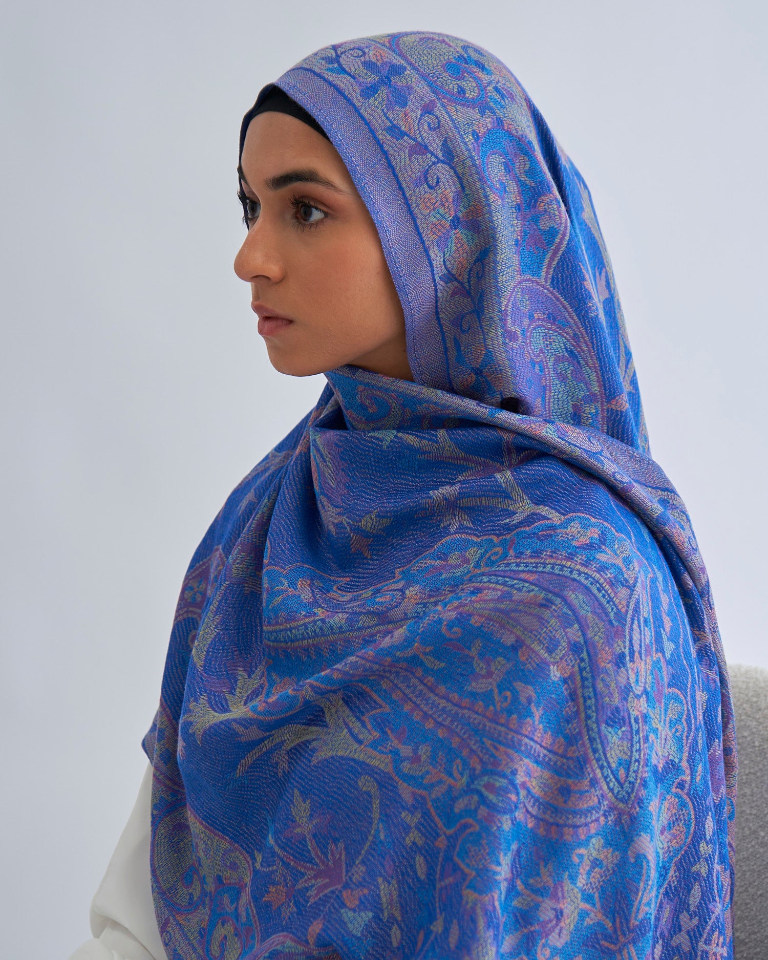 Pashmina Hijab - Majestic Blue