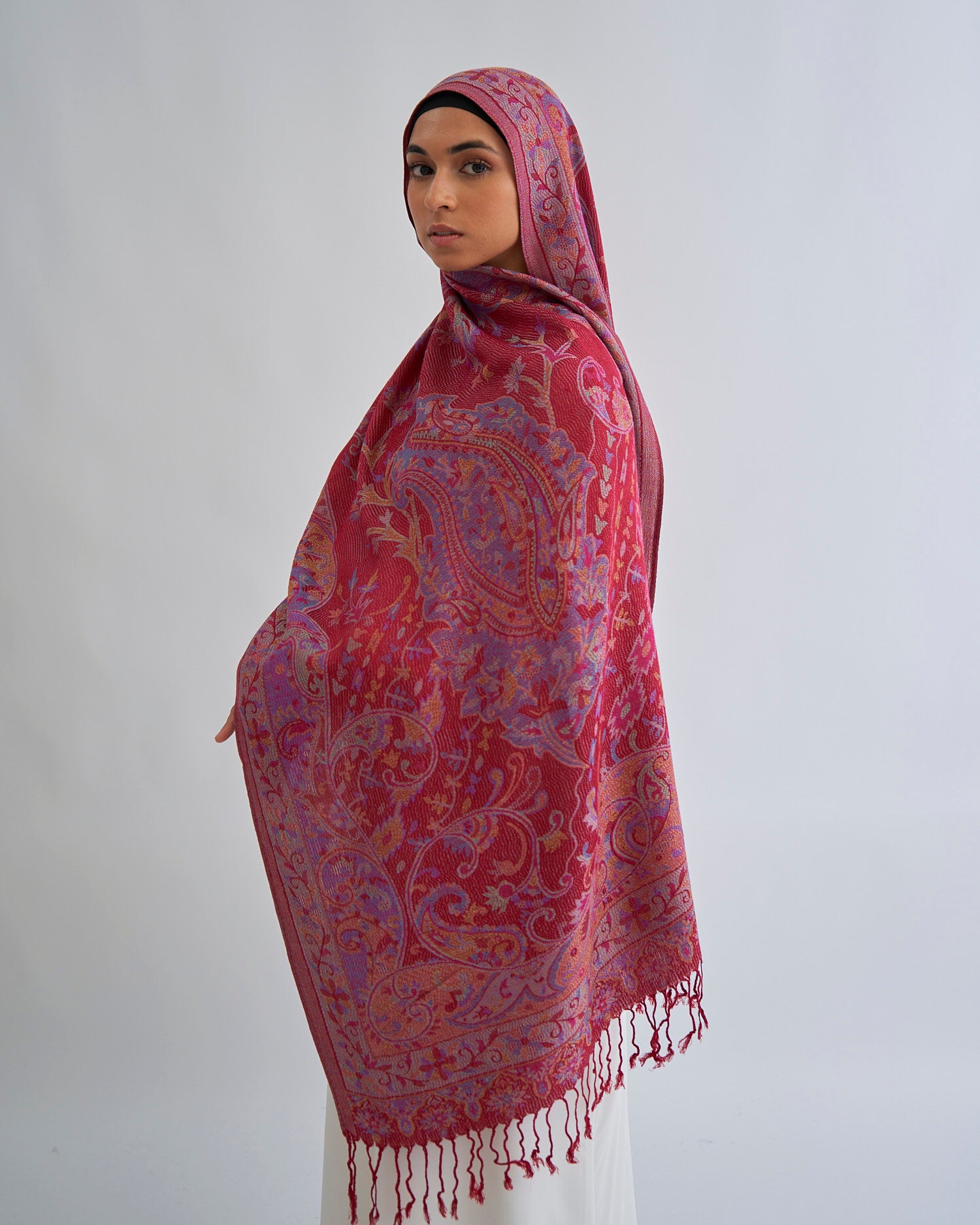 Pashmina Hijab - Rose