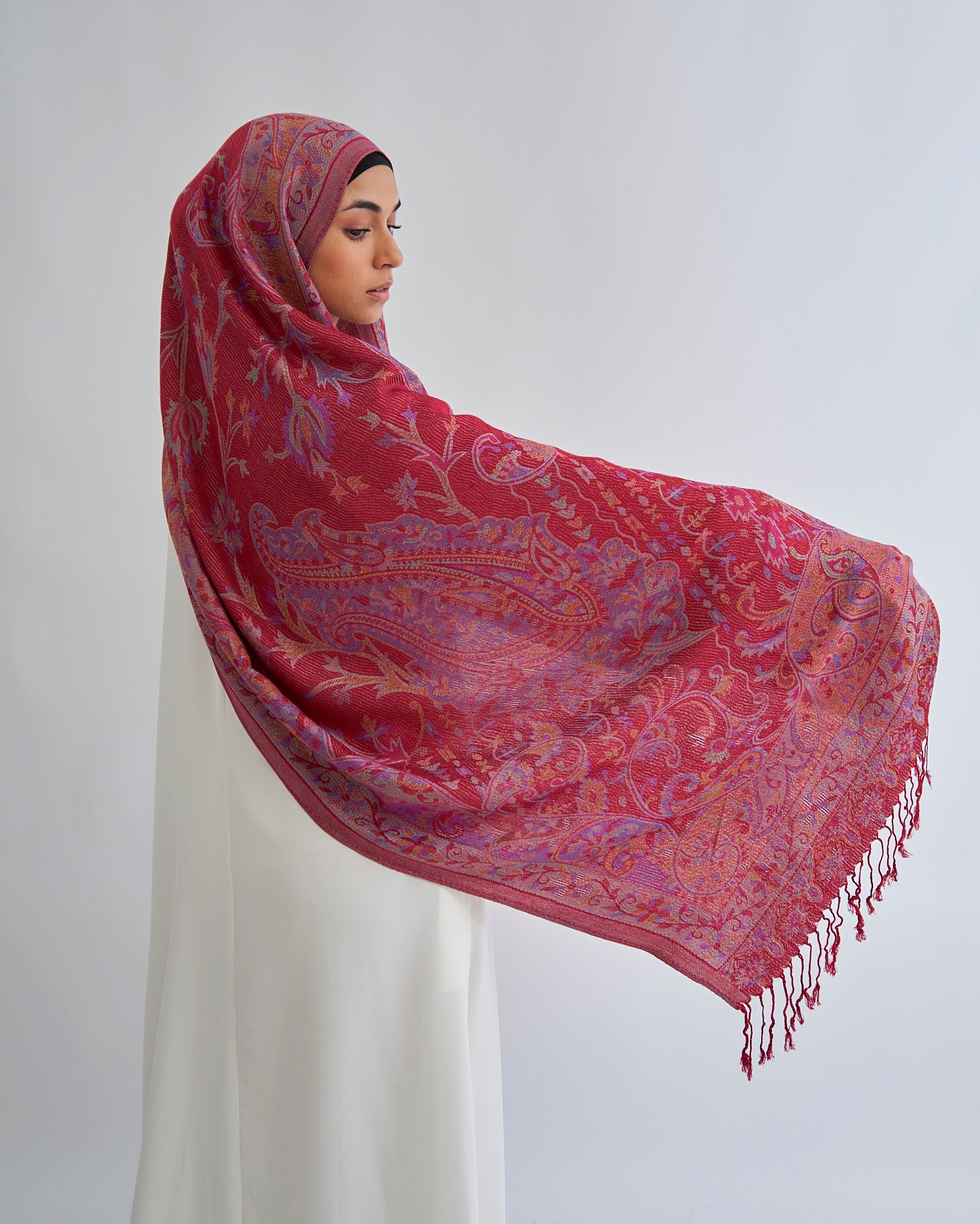 Pashmina Hijab - Rose