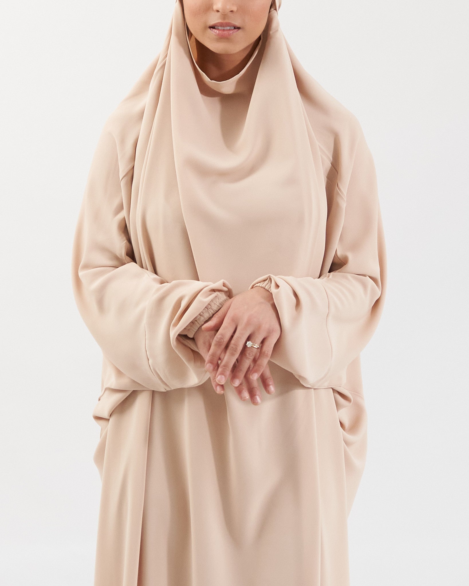 Full Length Prayer Jilbab - Cream Jilbab Fajr Noor 