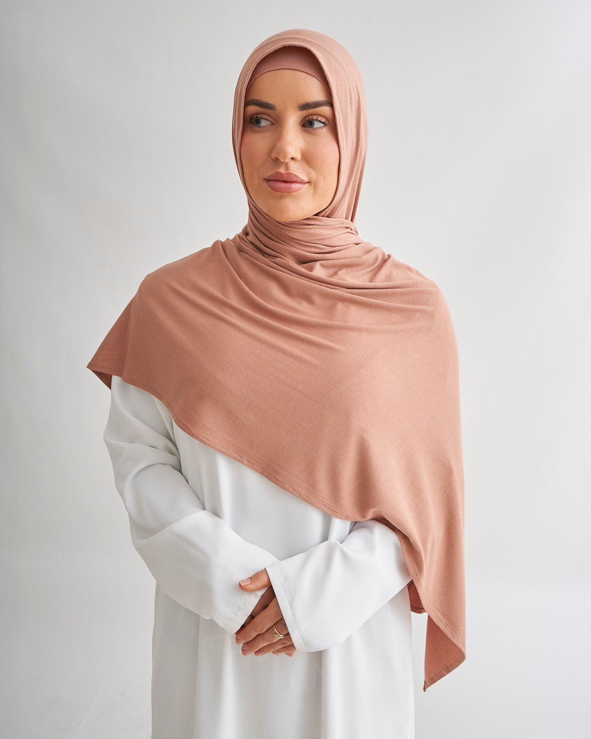 Premium Jersey Hijab - Taupe
